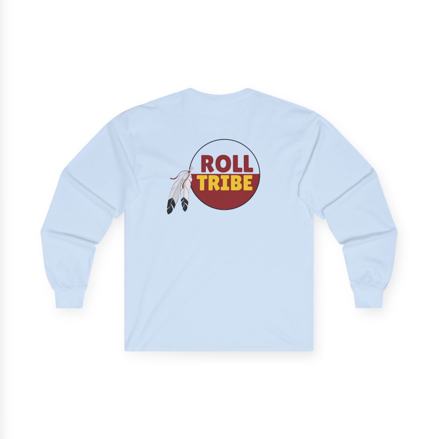 Roll Tribe "Cartoon Indian" Double-Sided, Unisex Ultra Cotton Long Sleeve Tee
