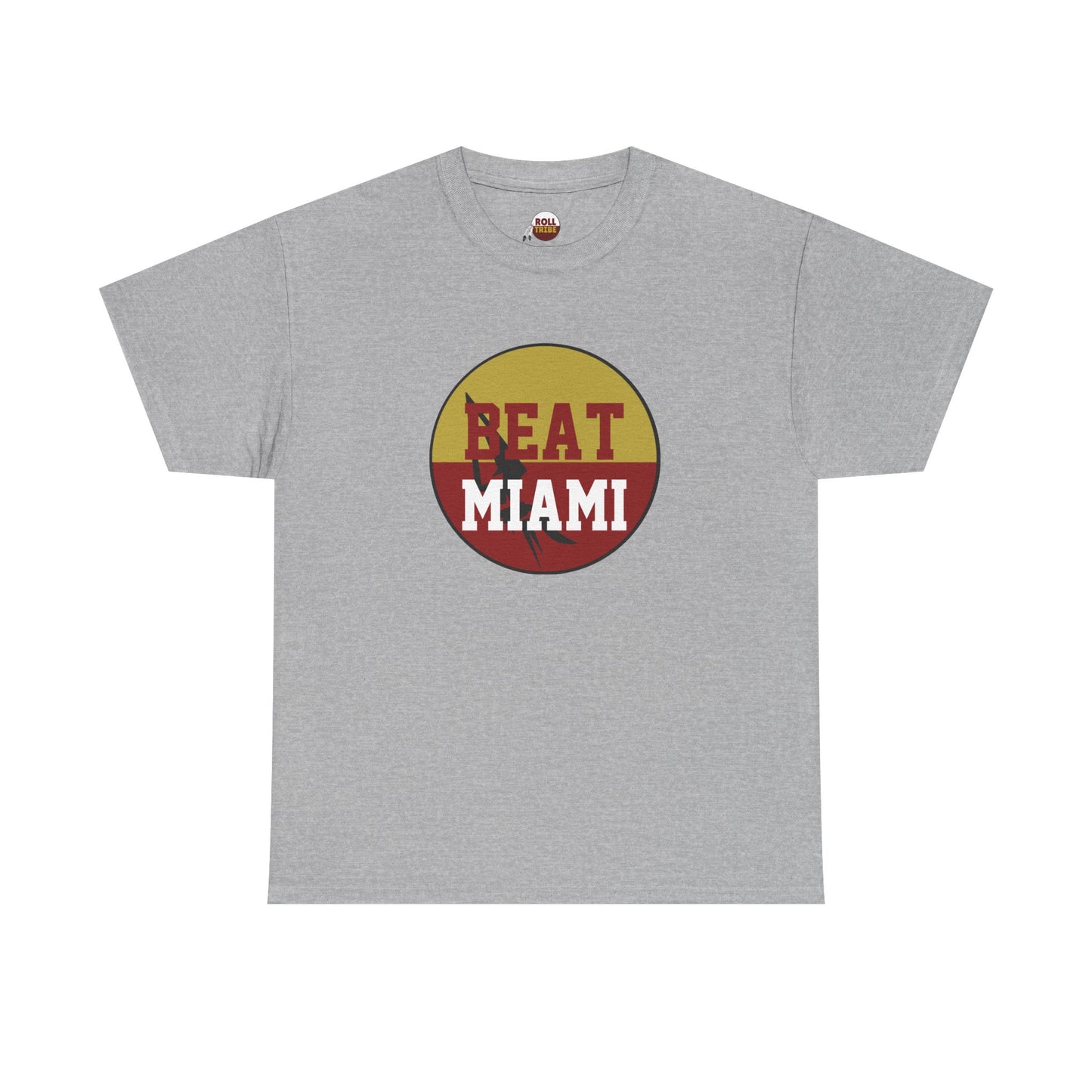 Gameday - "BEAT MIAMI" Button Unisex Heavy Cotton Tee