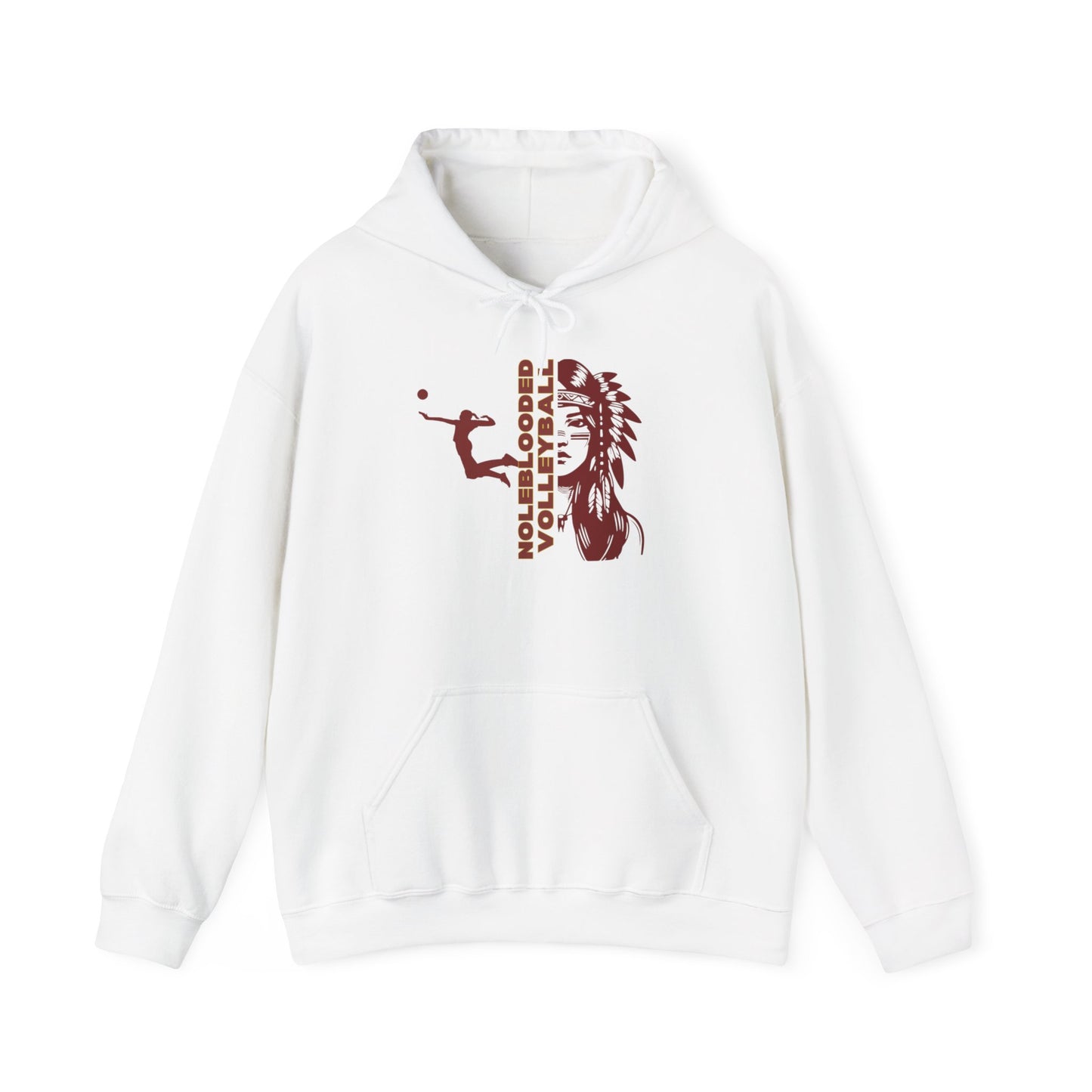 Noleblooded Athletics - Ladies Volleyball Unisex Heavy Blend™ Hooded Sweatshirt