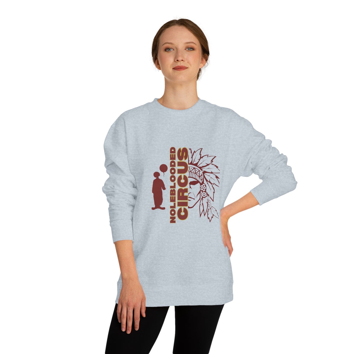 Noleblooded Athletics - Circus Unisex Double-Sided, Crew Neck Sweatshirt