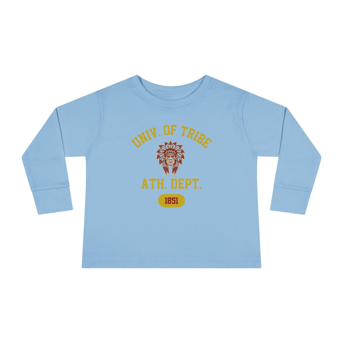 University of Tribe Athletics - Double-Sided, Toddler Long Sleeve Tee -