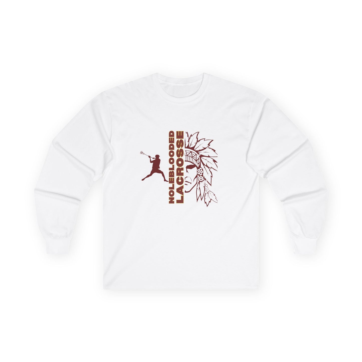 Noleblooded Athletics - Lacrosse Double-Sided, Long Sleeve Tee