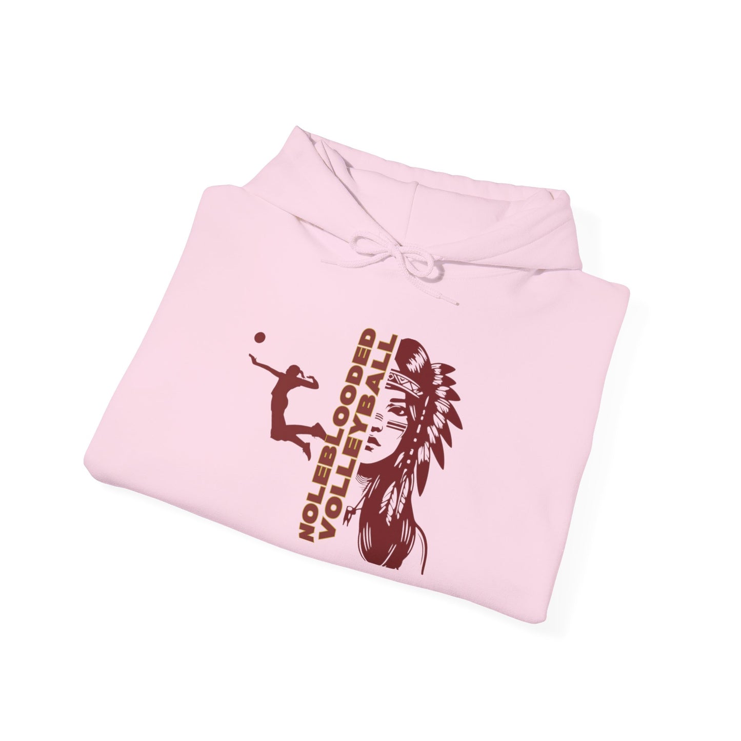 Noleblooded Athletics - Ladies Volleyball Unisex Heavy Blend™ Hooded Sweatshirt