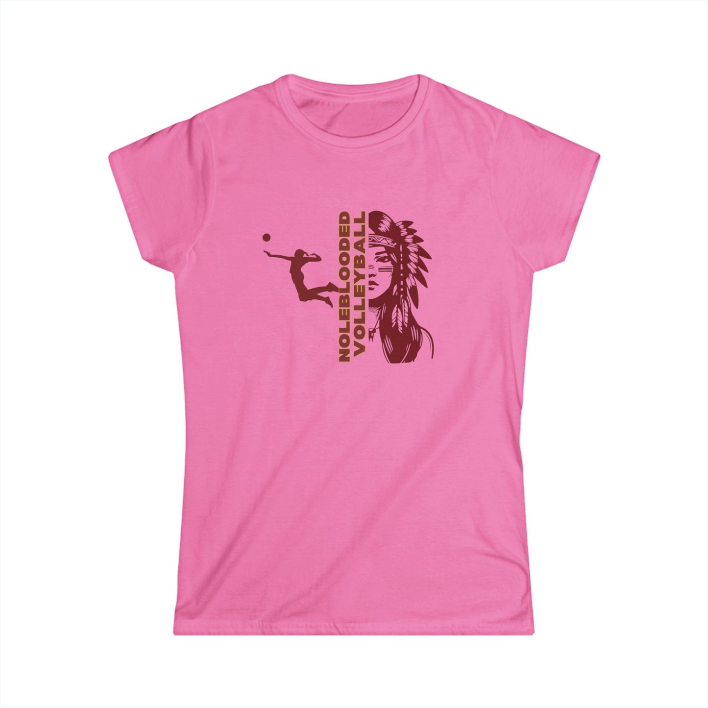 Noleblooded Athletics - Ladies Volleyball Women's Double-Sided, Tee