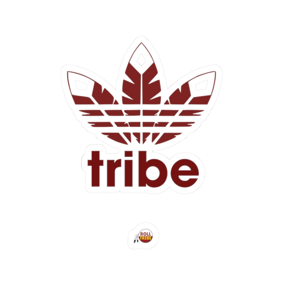 Tribe Leaf Kiss-Cut Stickers - Trendy Vinyl Decals for Laptops & Water Bottles