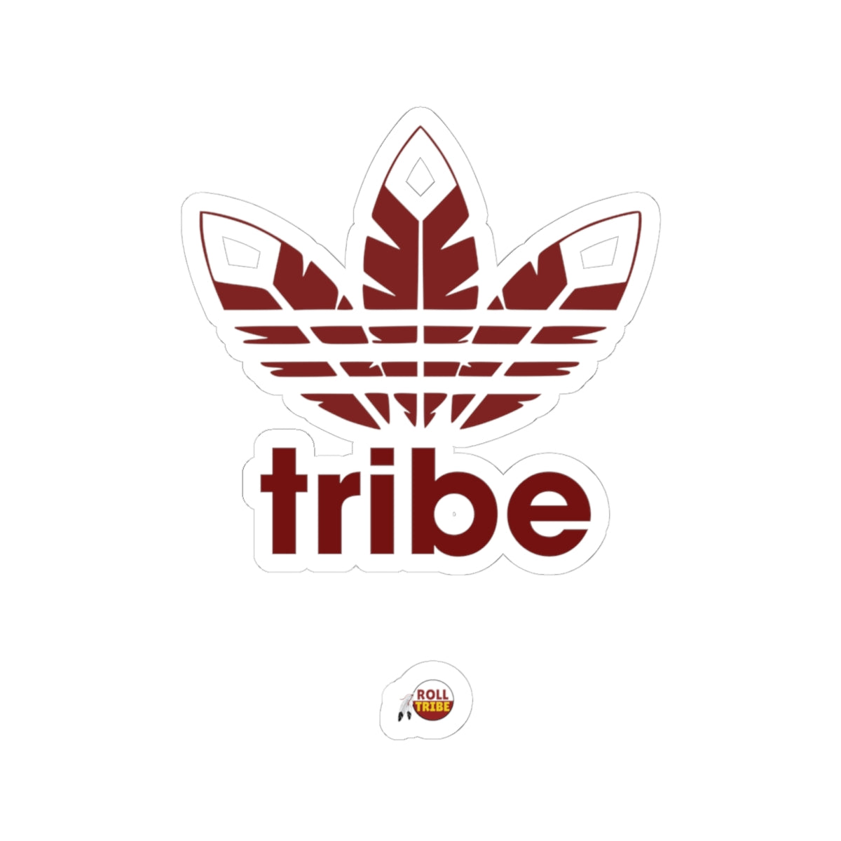 Tribe Leaf Kiss-Cut Stickers - Trendy Vinyl Decals for Laptops & Water Bottles