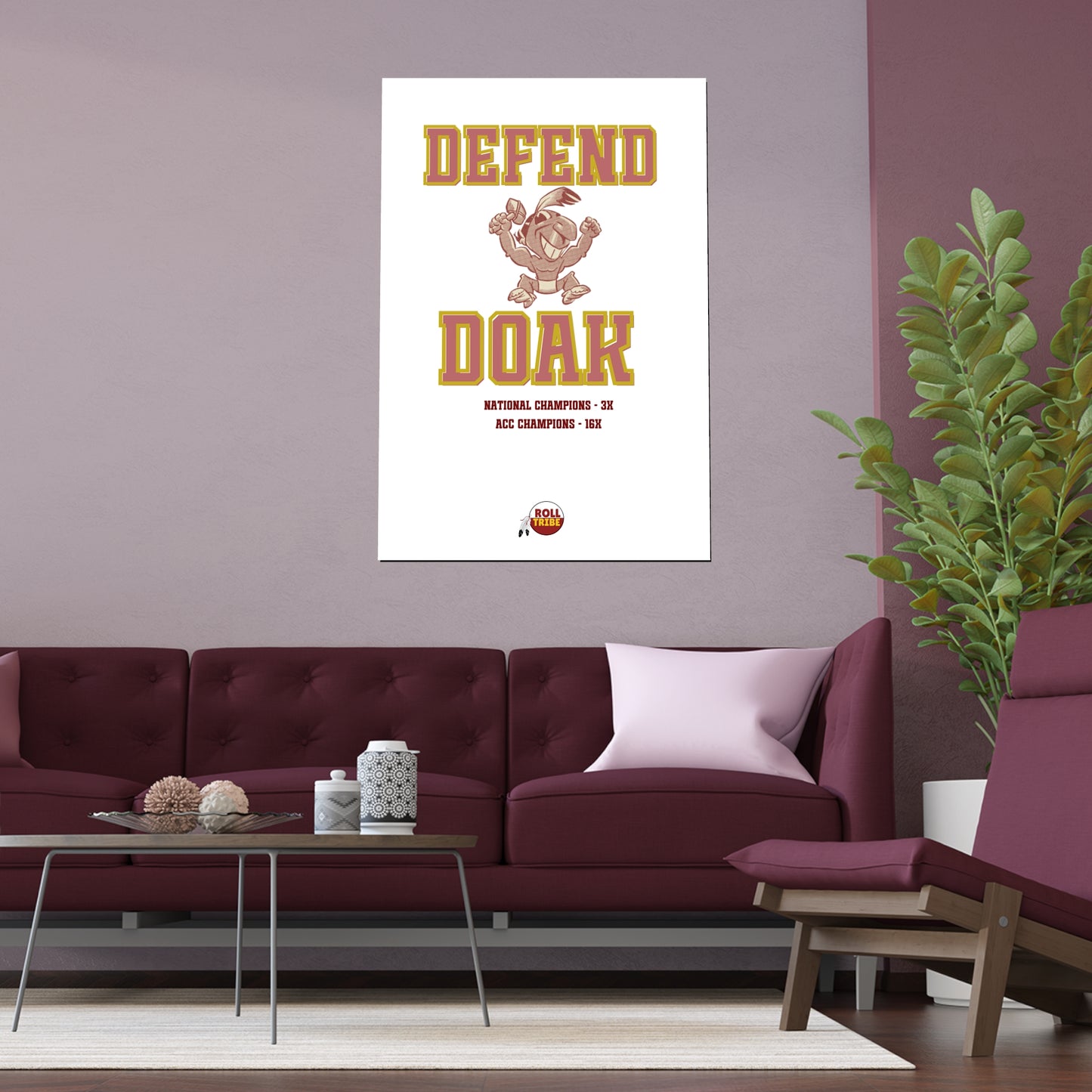 Gameday - "DEFEND DOAK" Silk Dorm Room Poster