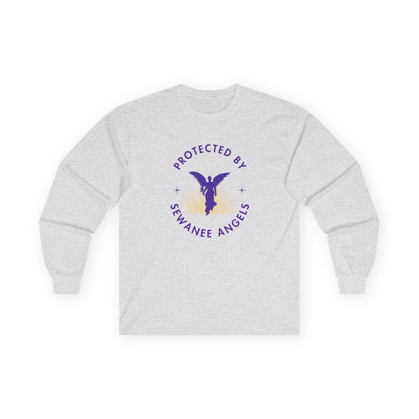 "Protected by Sewanee Angels"  Long Sleeve Tee