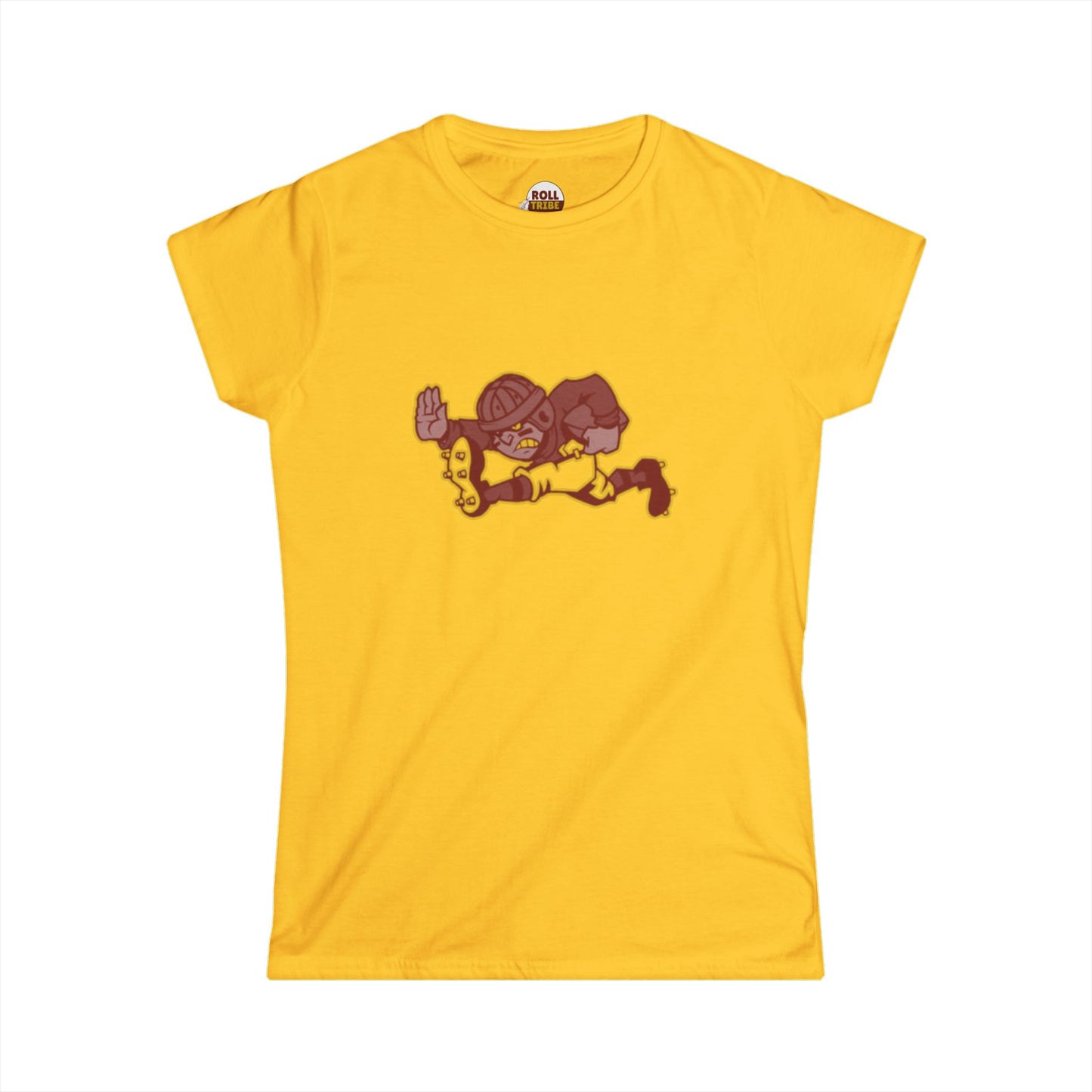 Roll Tribe - "Old Skewl Football" Women's Softstyle Tee