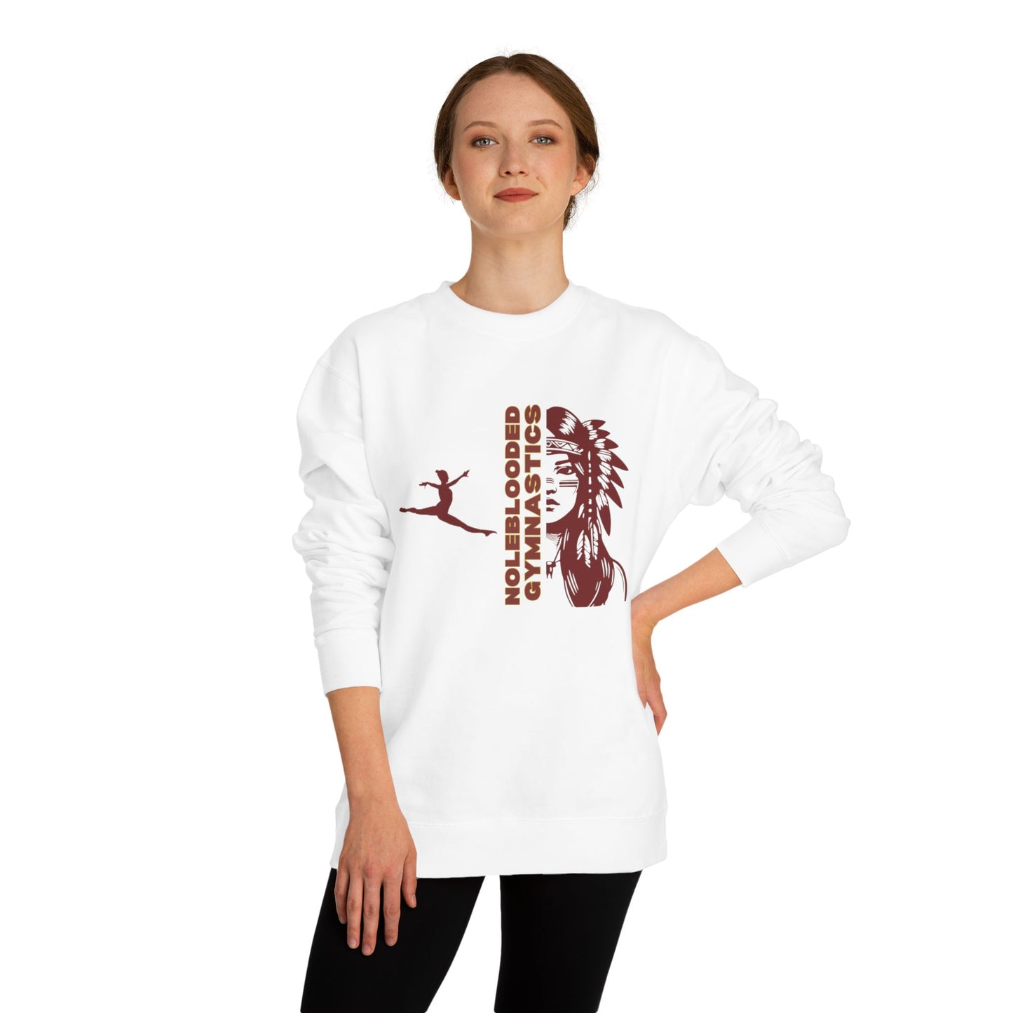 Noleblooded Athletics - Ladies Gymnastics Unisex Double-Sided, Crew Neck Sweatshirt