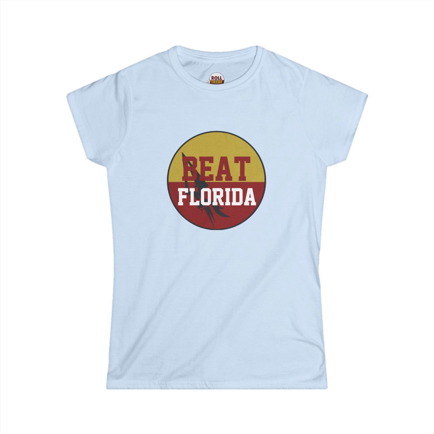 Gameday - "BEAT FLORIDA Button" Women's Sports Fan Softstyle Tee