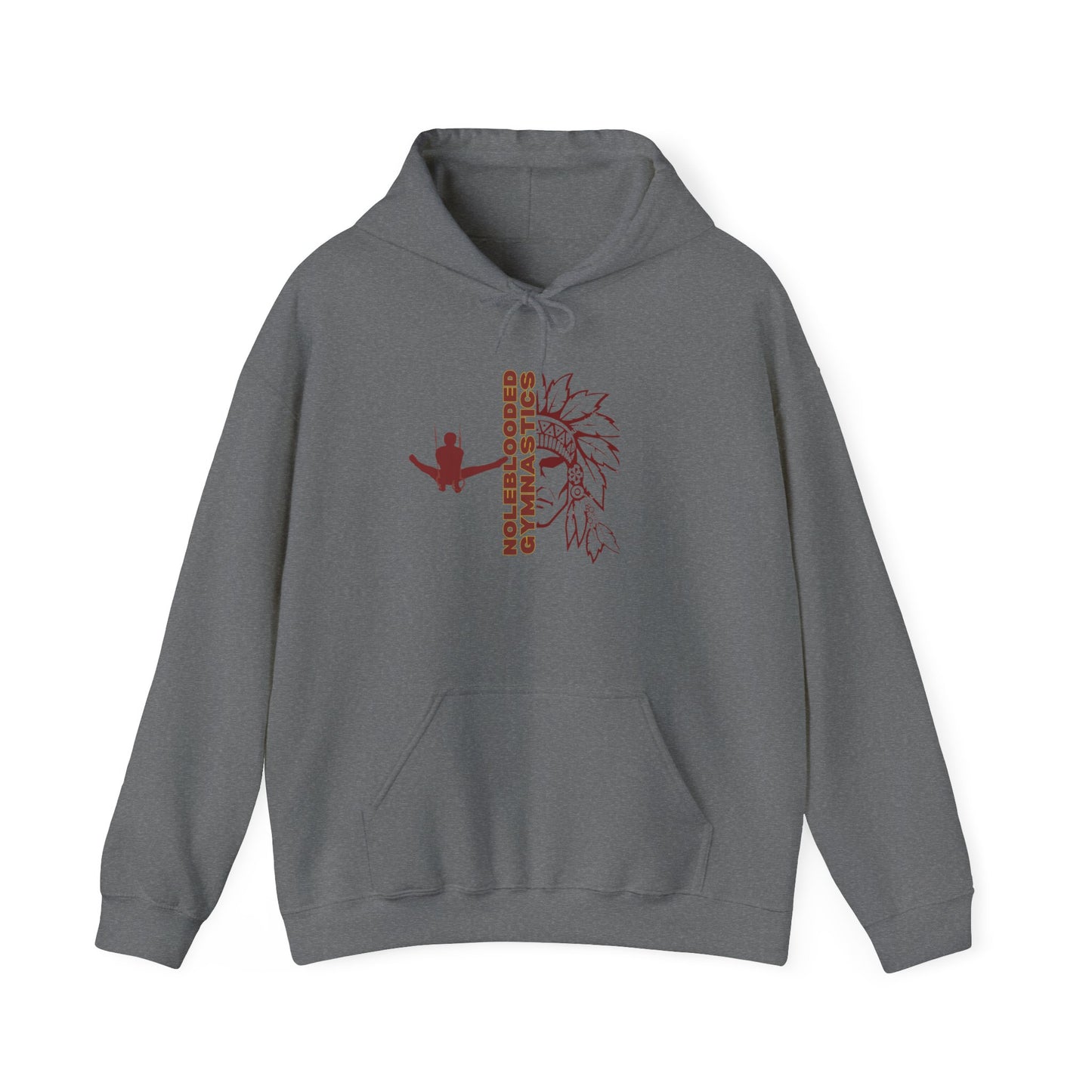 Noleblooded Athletics - Gymnastics Unisex Hoodie w/ Logo on Arm
