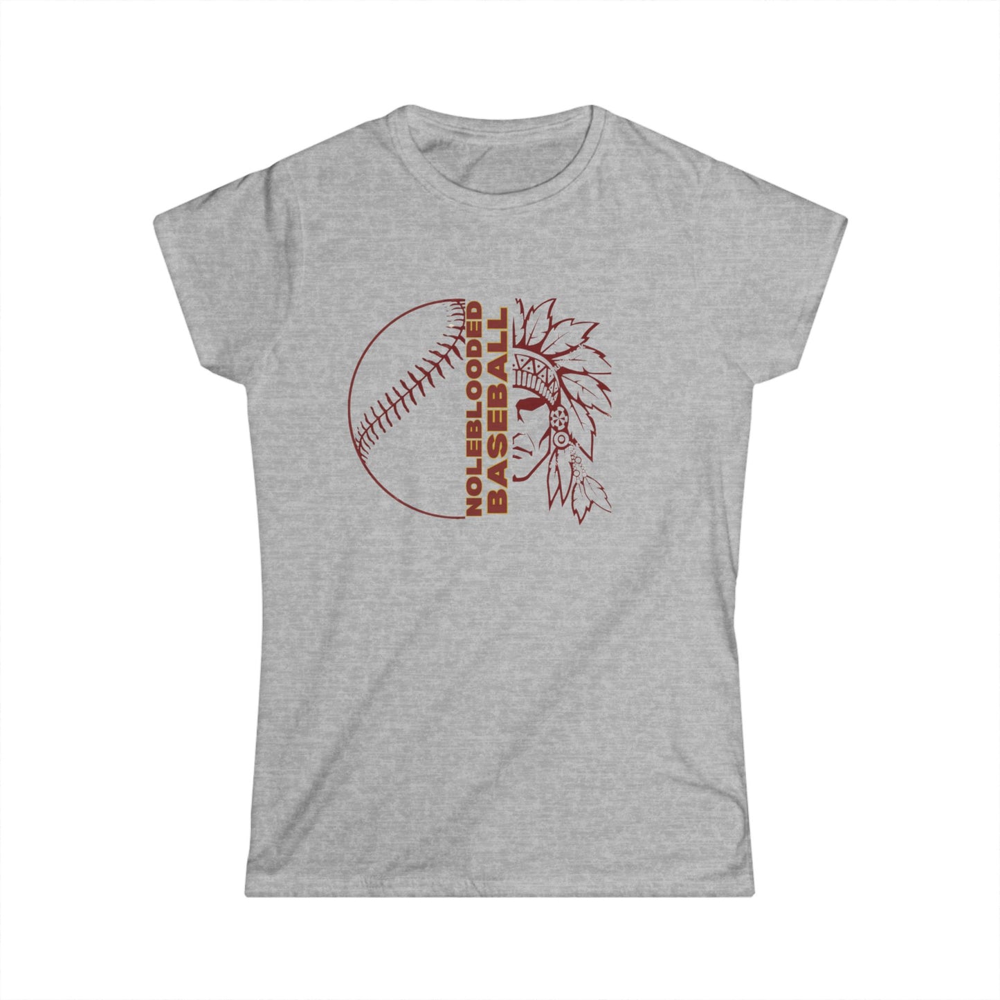 Noleblooded Athletics - Baseball Women's Double-Sided, Softstyle Tee