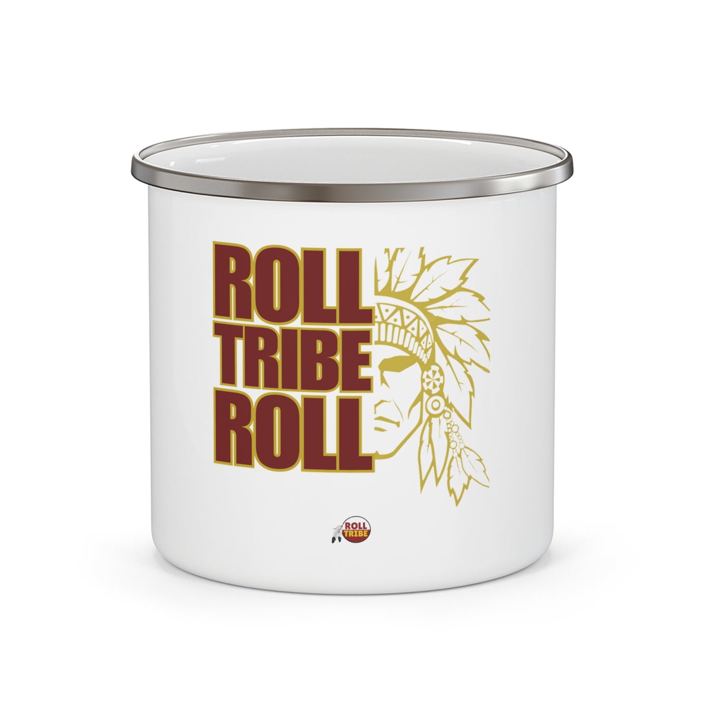 Roll Tribe Roll Enamel Camping Mug - Outdoor Adventure Drinkware