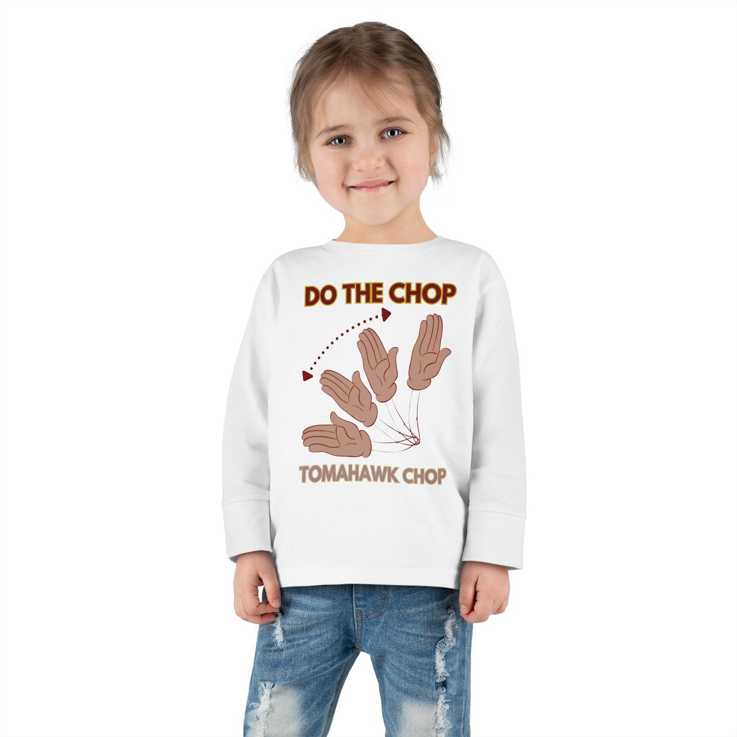 Roll Tribe - "DO THE CHOP" Toddler Double-Sided, Long Sleeve Tee
