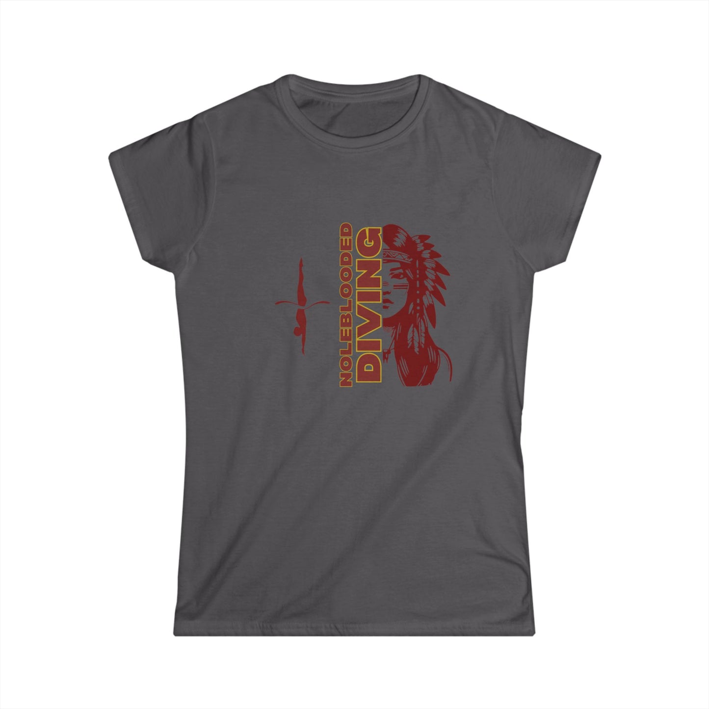 Noleblooded Athletics - Ladies Diving Women's Double-Sided, Softstyle Tee