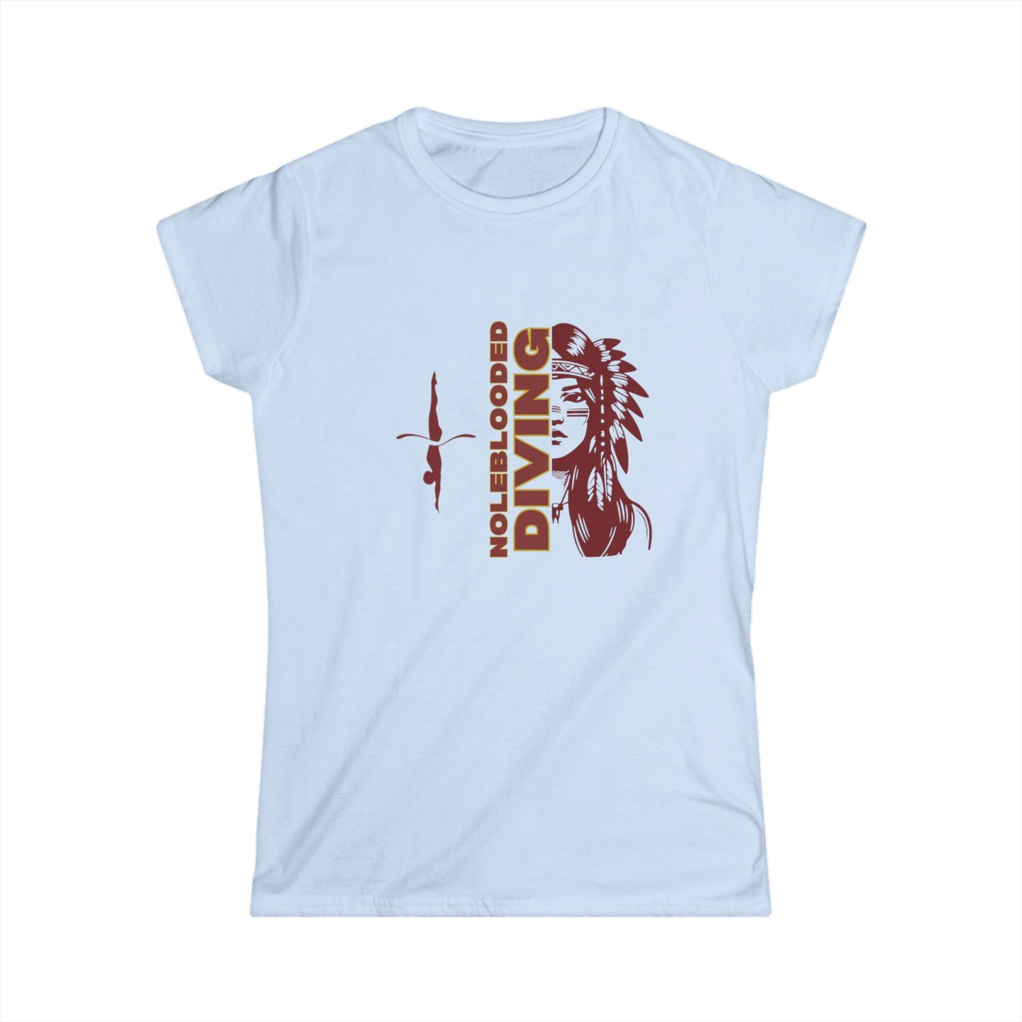 Noleblooded Athletics - Ladies Diving Women's Double-Sided, Softstyle Tee