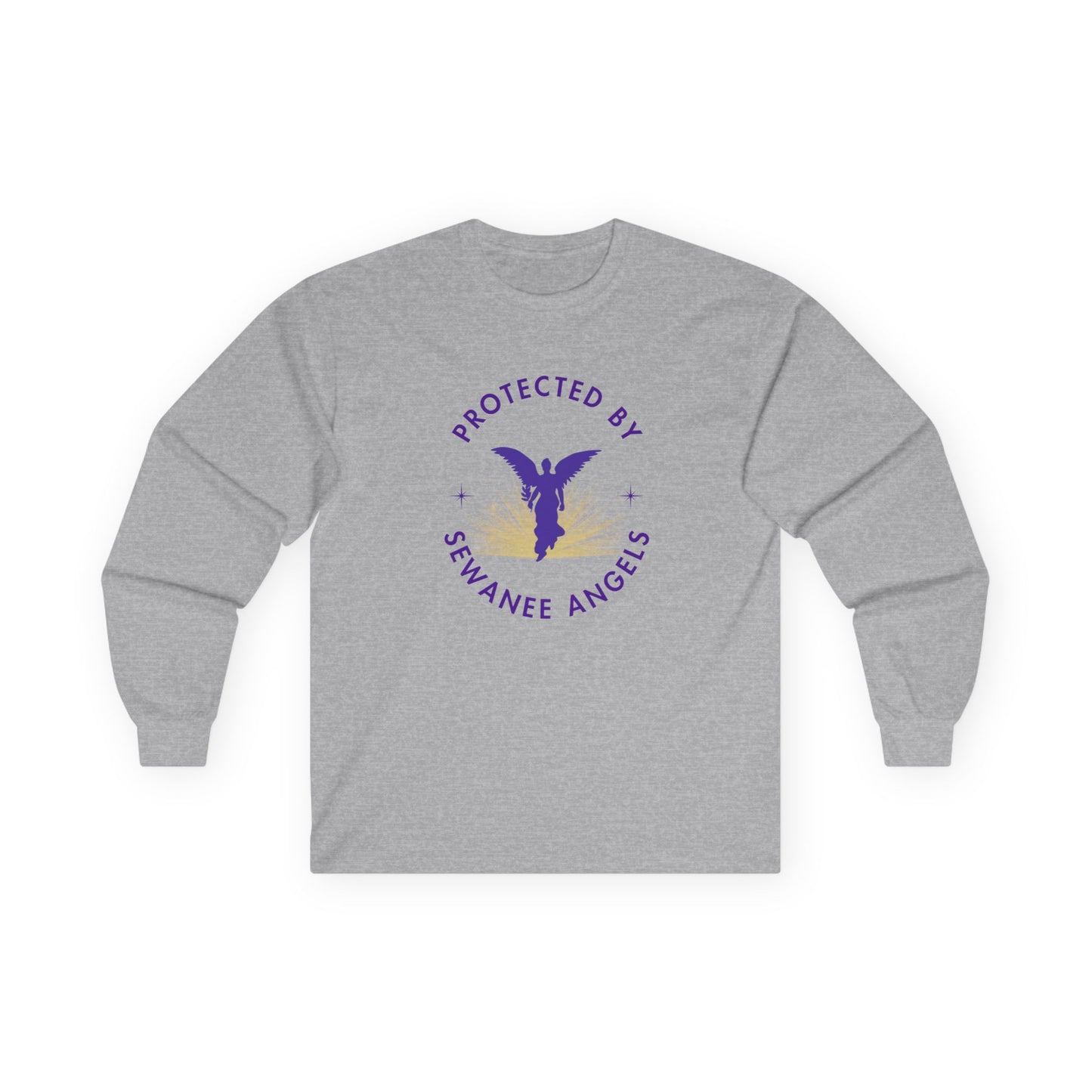 "Protected by Sewanee Angels"  Long Sleeve Tee