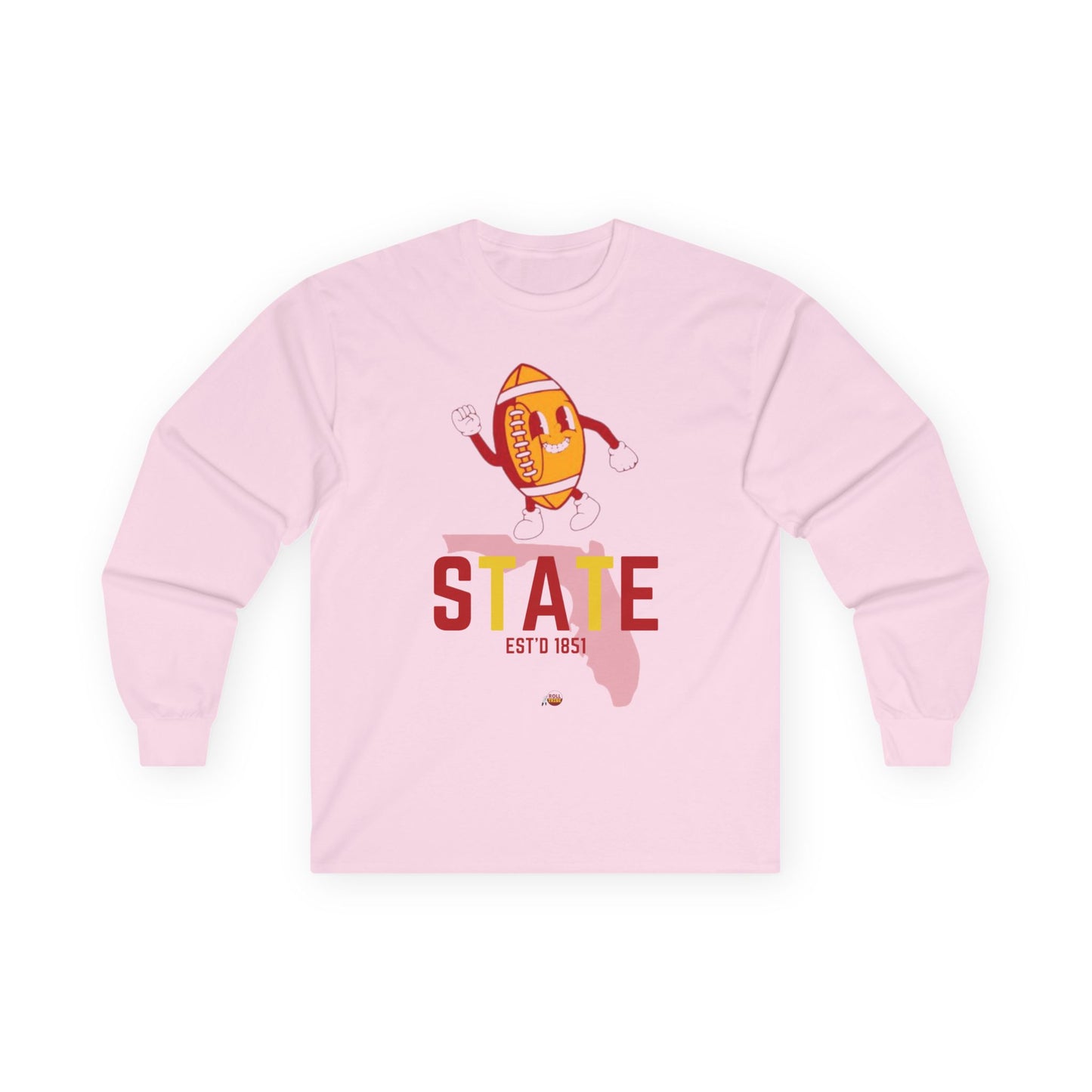 State Football Long Sleeve Tee - Unisex Cotton Shirt for Sports Fans