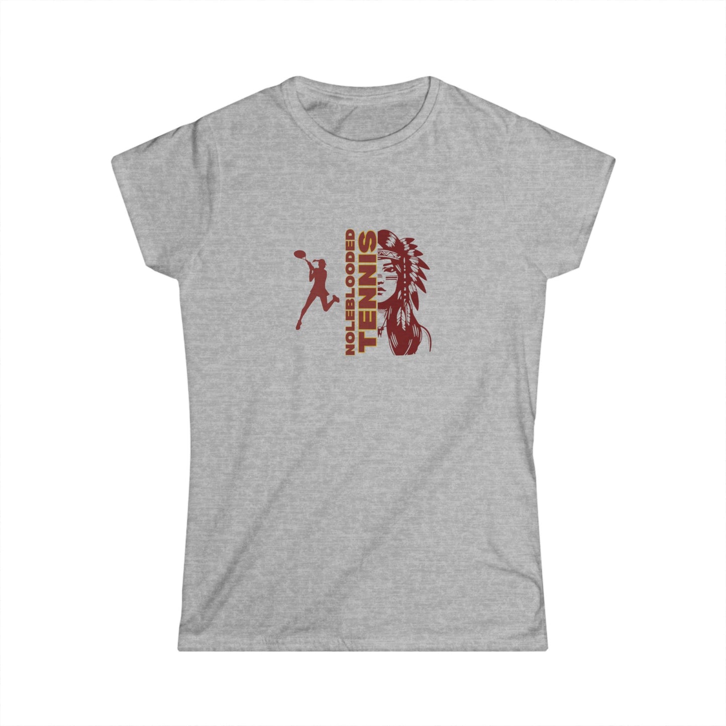 Women's Tennis Tribe Softstyle Tee - Playful Sports Graphic Shirt