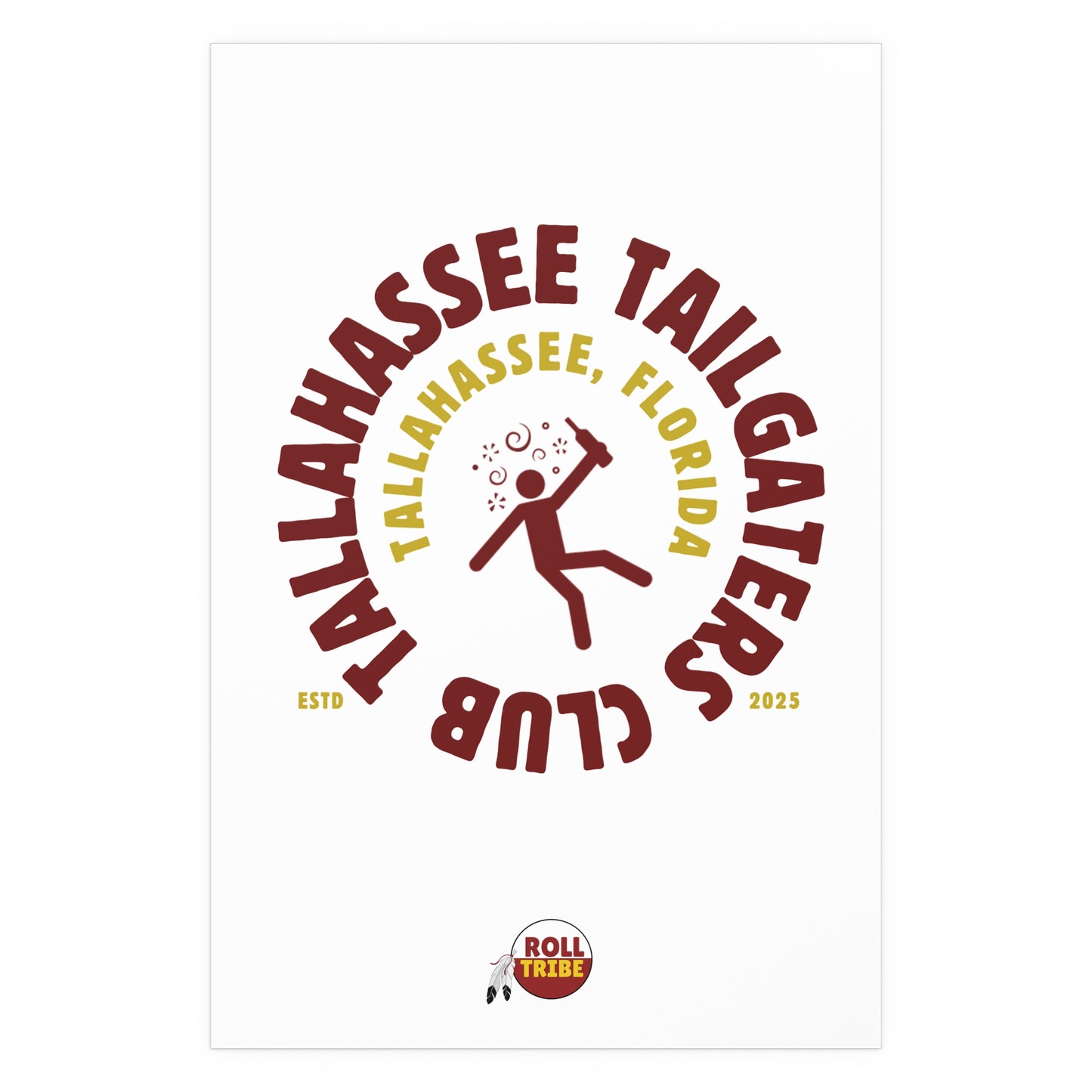 Gameday - "Tallahassee Tailgaters Club" Silk Dorm Room Poster