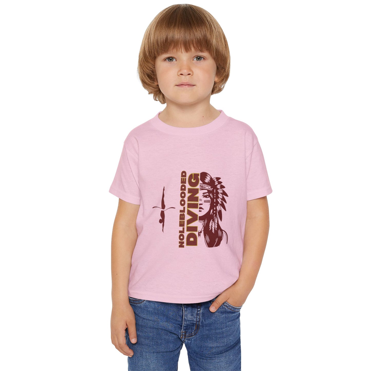 Noleblooded Athletics - Ladies Diving Double-Sided, Toddler T-Shirt