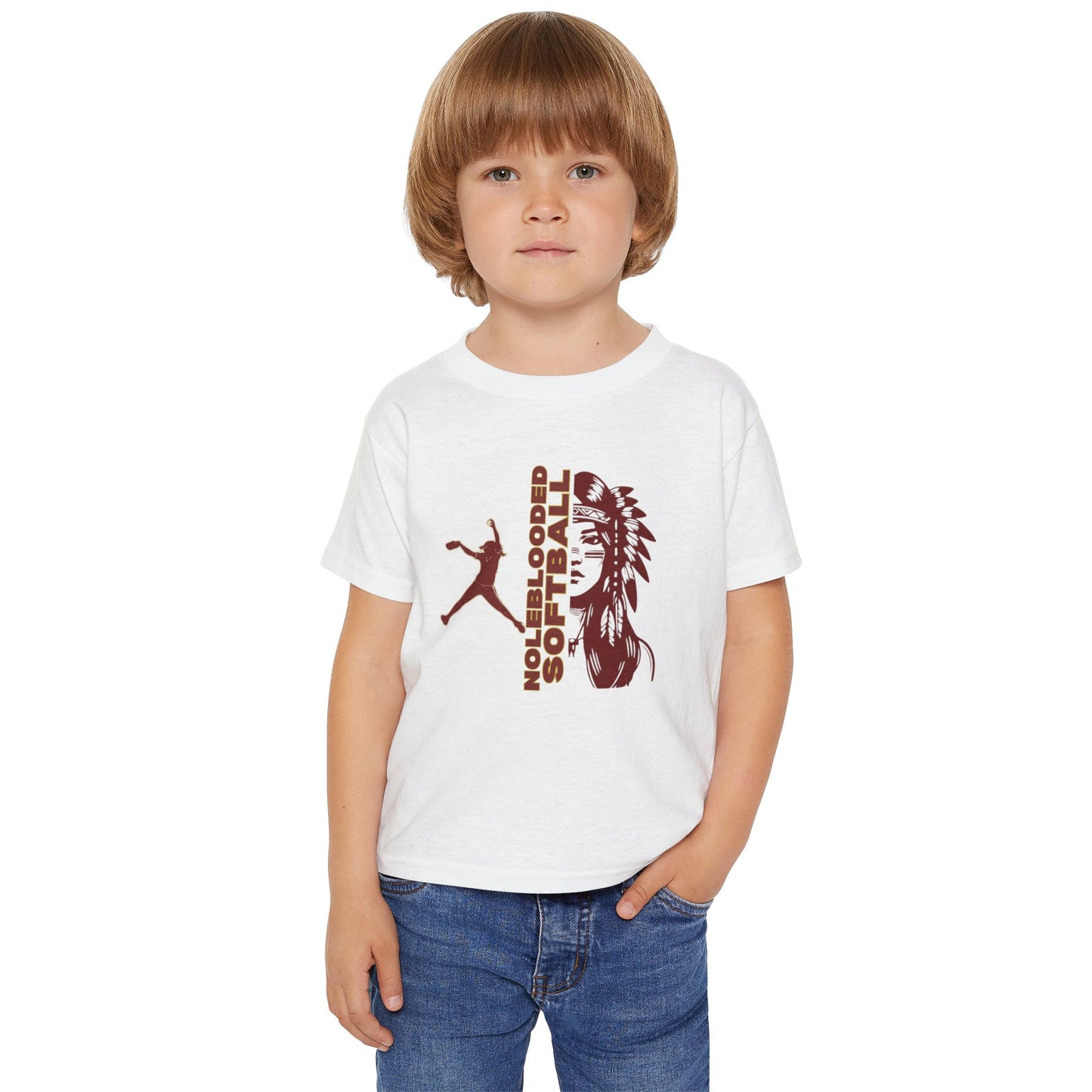 Noleblooded Athletics - Softball Double-Sided, Toddler T-shirt