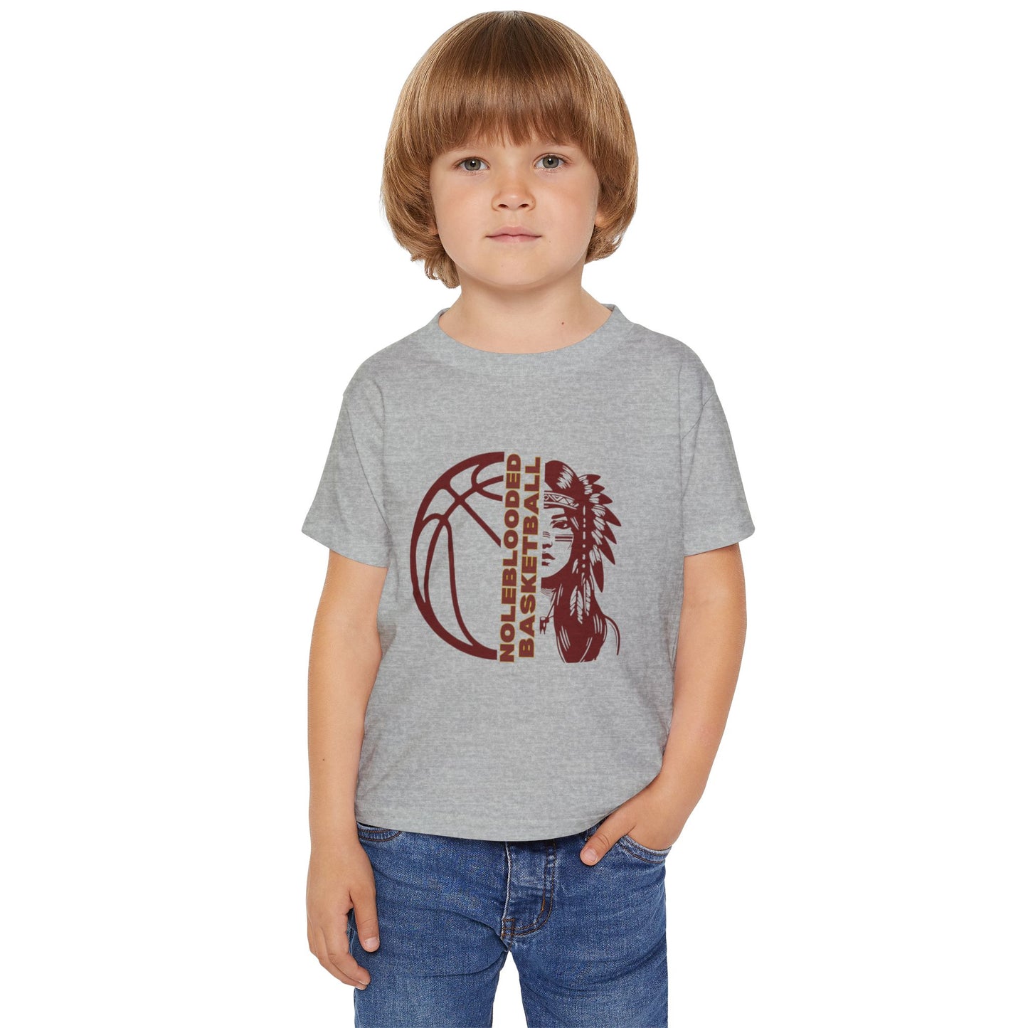 Noleblooded Athletics - Ladies Basketball Double-Sided, Toddler T-Shirt