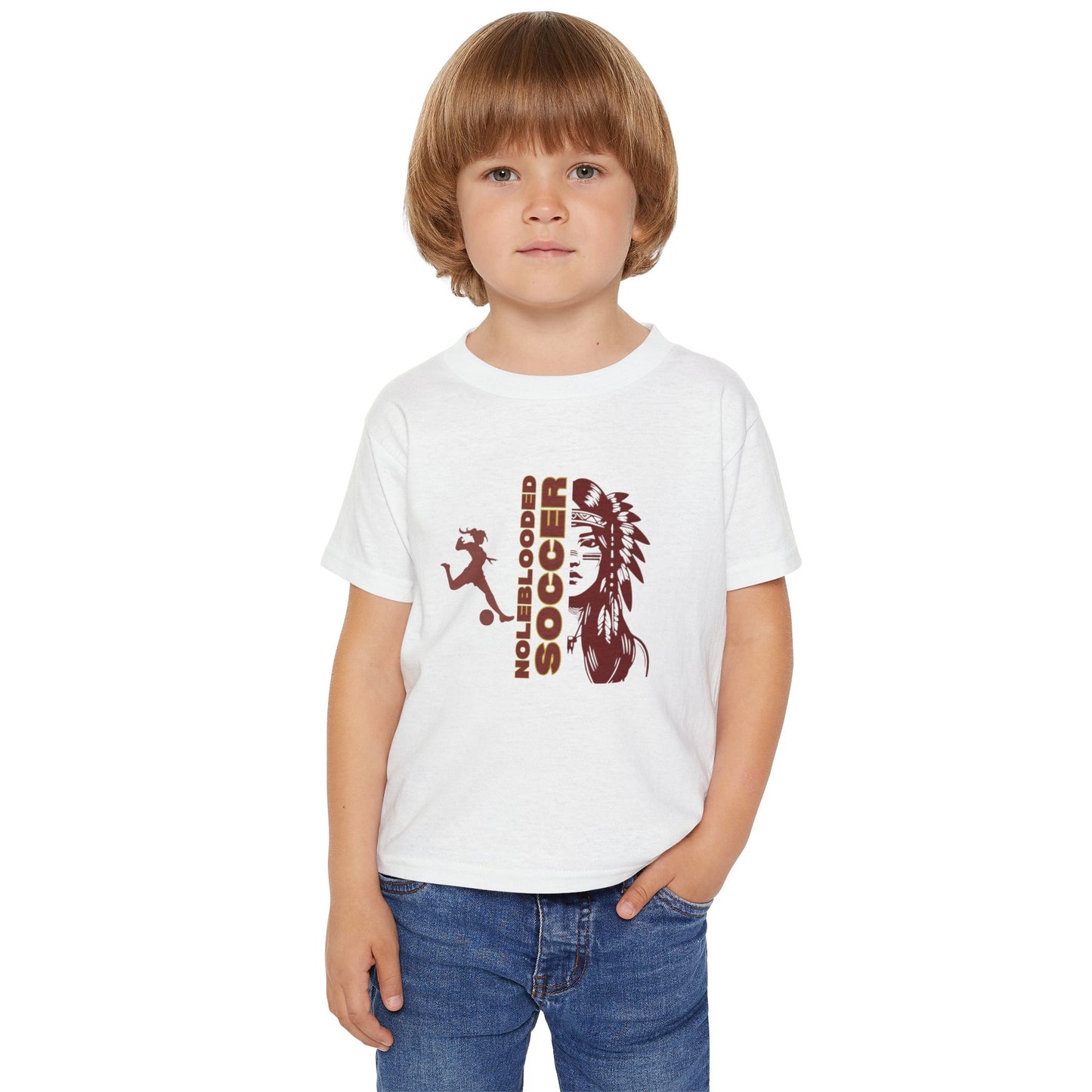 Noleblooded Athletics - Ladies Soccer Kids Double-Sided, Graphic T-Shirt