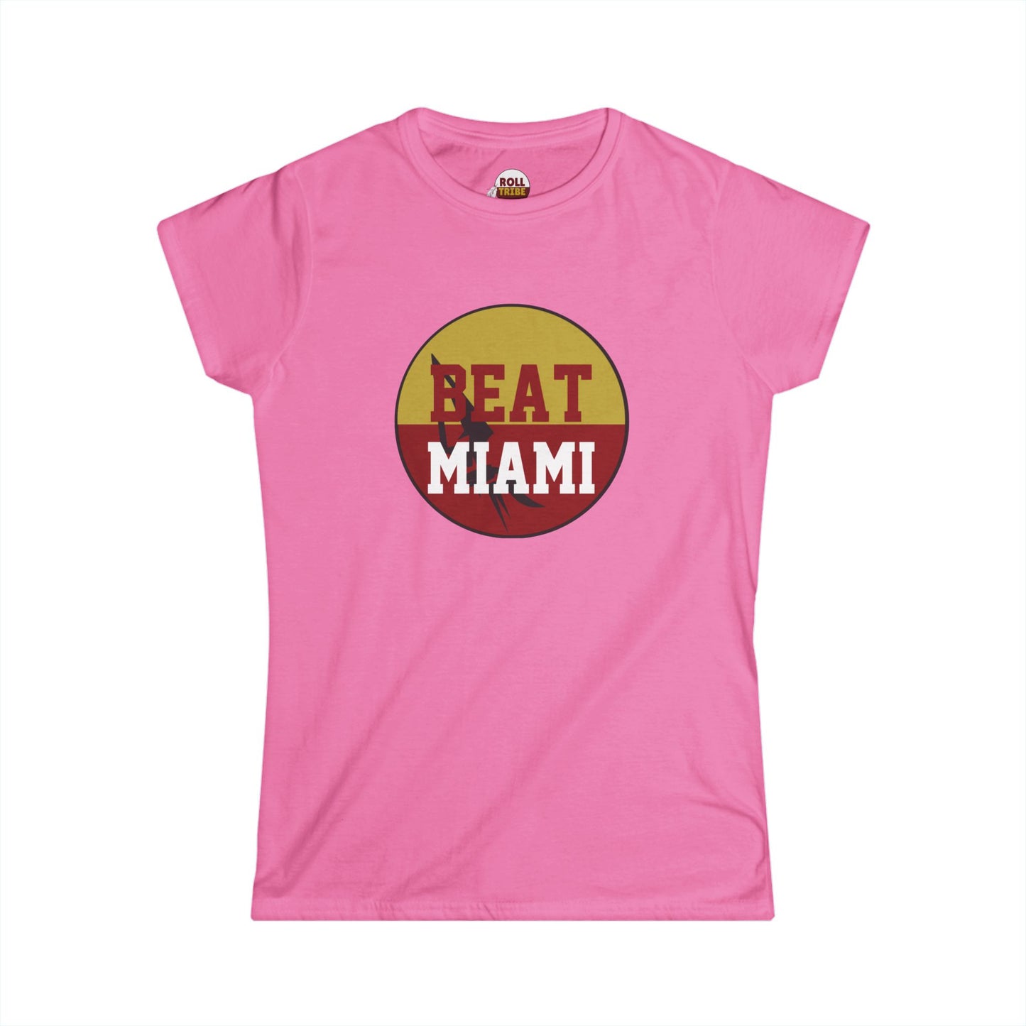 Gameday - "BEAT MIAMI" Button Women's Softstyle Tee