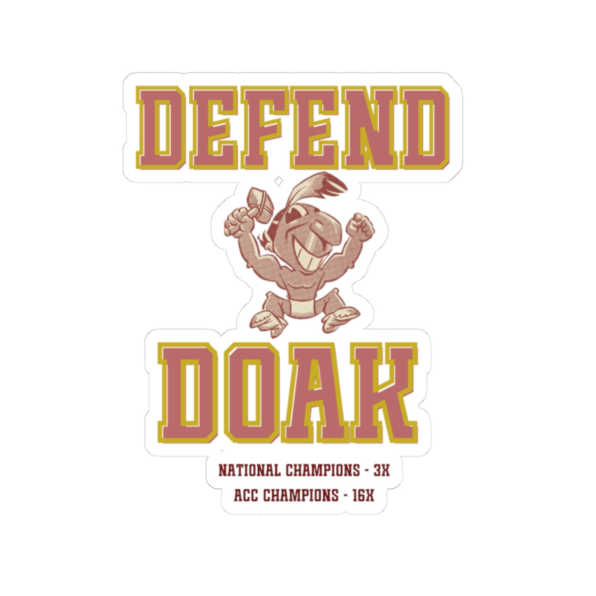Gameday - "DEFEND DOAK" Kiss-Cut Stickers