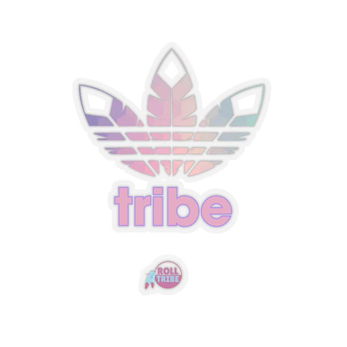 3 Feathers "Trippy Tribe" Kiss-Cut Stickers