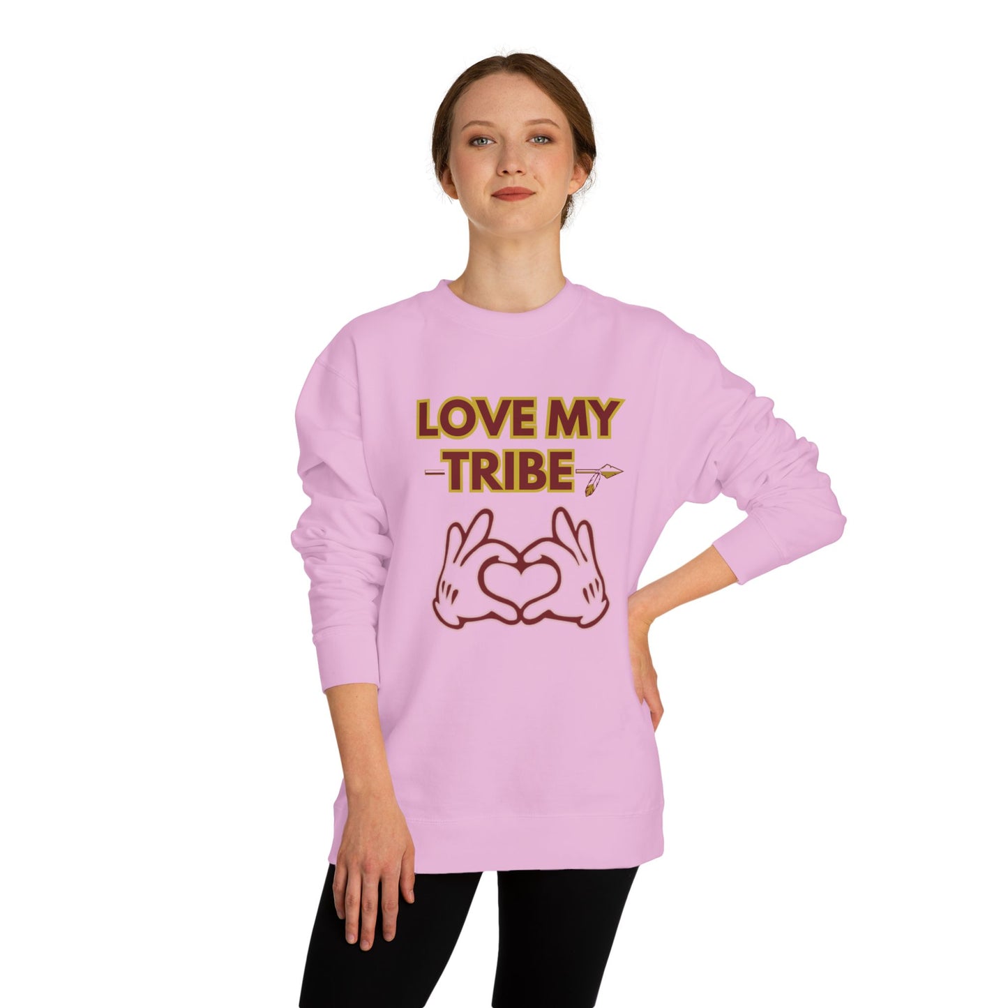 Roll Tribe "Love My Tribe" Unisex Crew Neck Sweatshirt