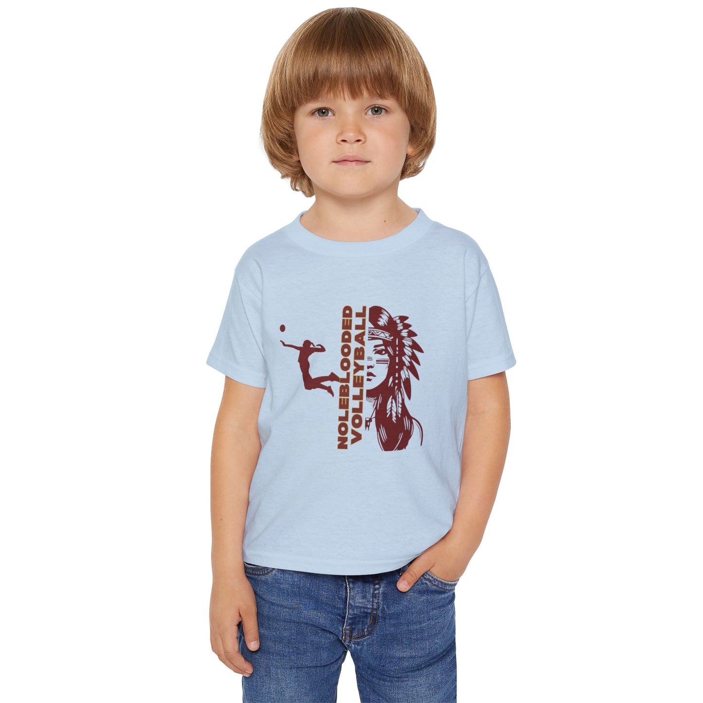 Noleblooded Athletics - Ladies Volleyball Double-Sided, Toddler T-Shirt