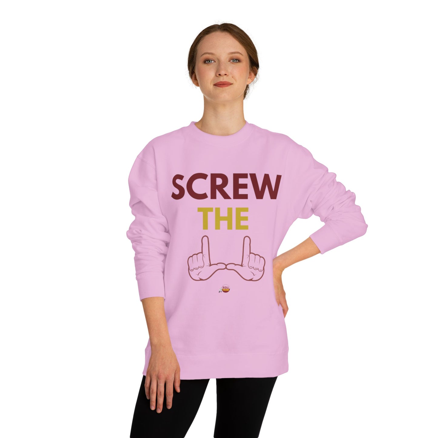 Screw the Rules Unisex Crew Neck Sweatshirt - Casual Comfort for Fun-Loving Individuals