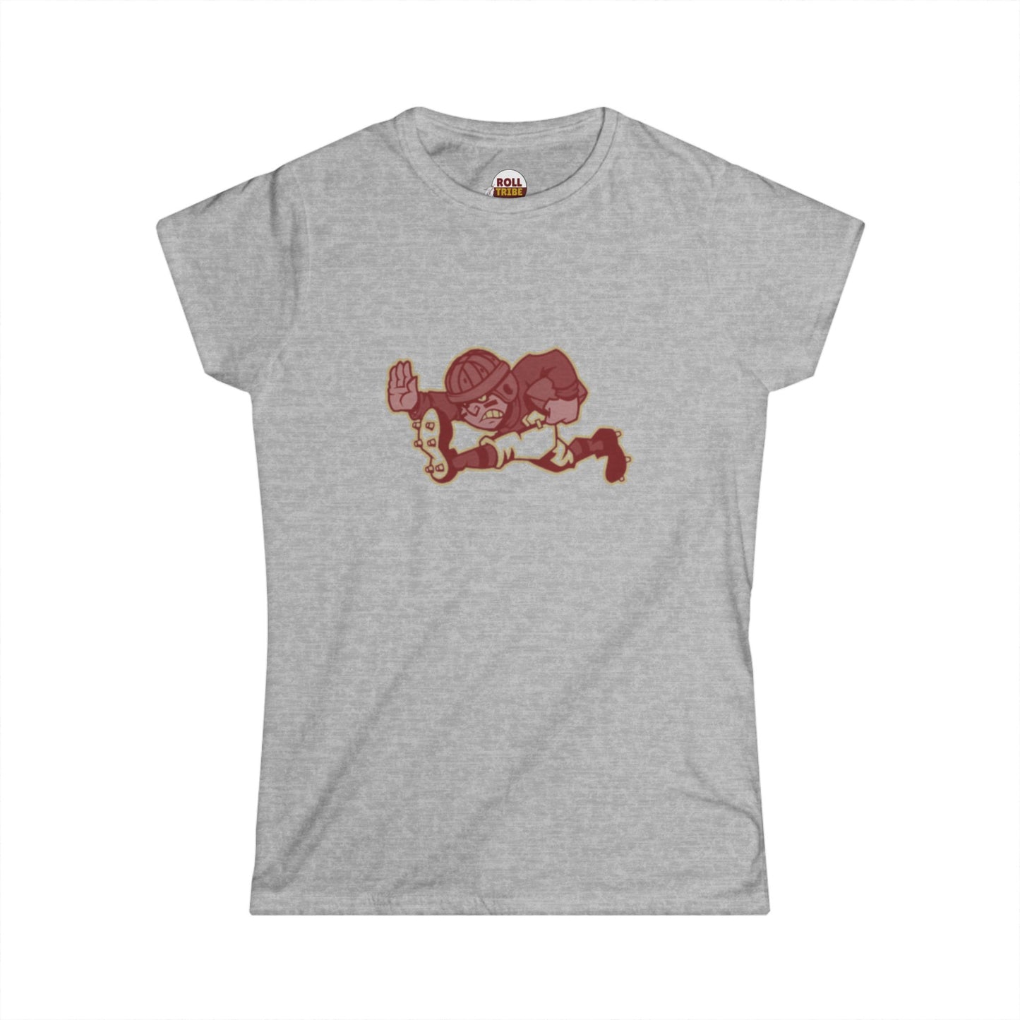 Roll Tribe - "Old Skewl Football" Women's Softstyle Tee