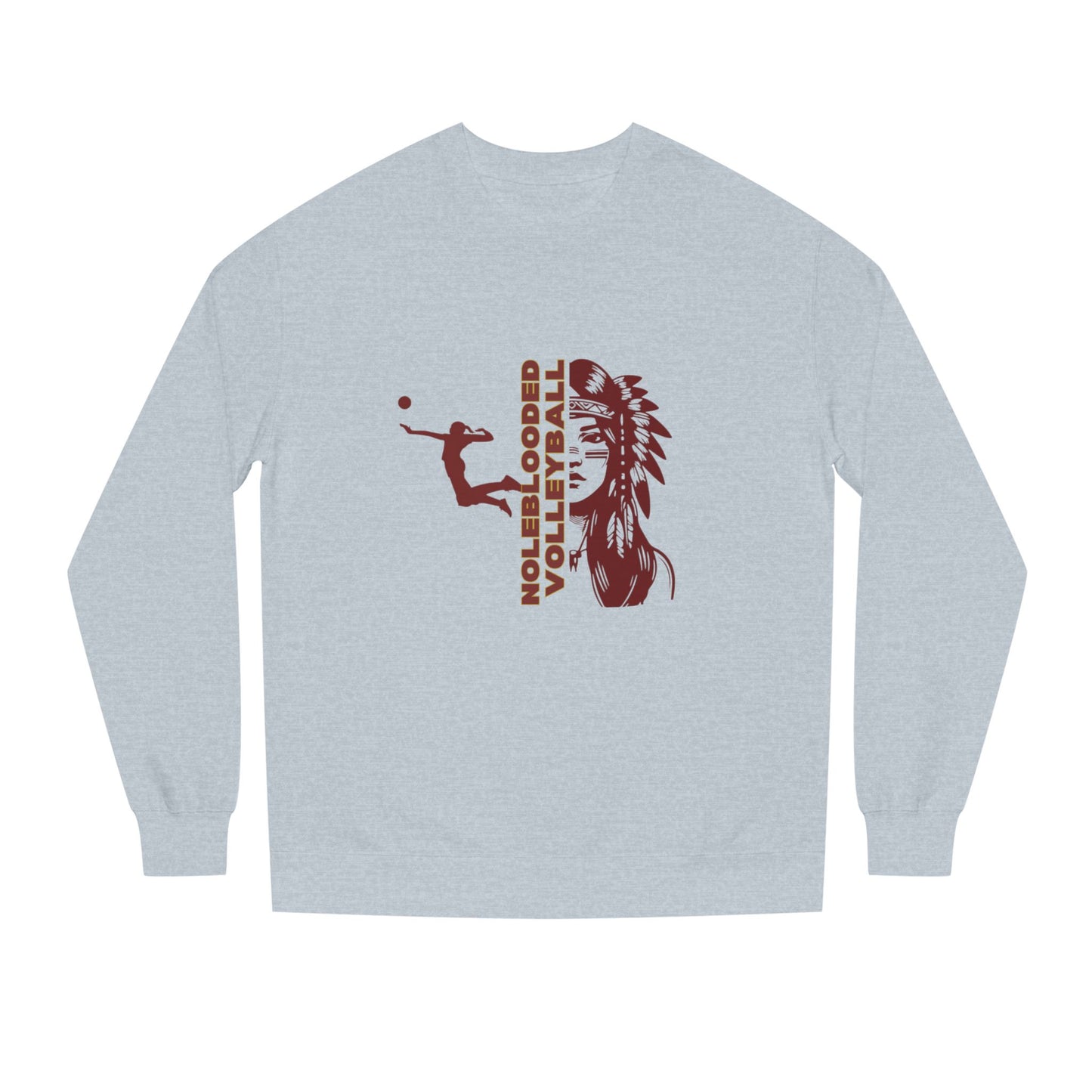 Noleblooded Athletics - Ladies Volleyball Unisex Double-Sided, Crew Neck Sweatshirt