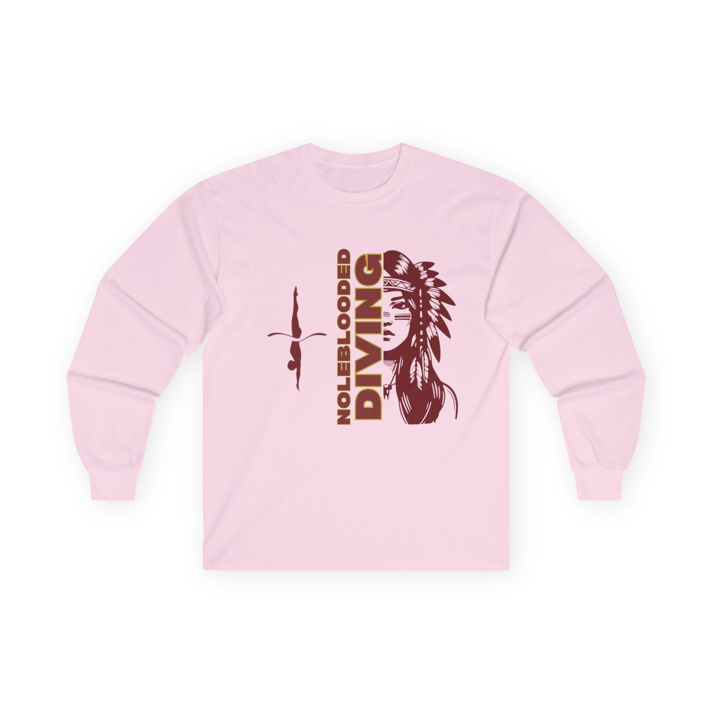 Noleblooded Athletics - Ladies Diving Unisex Double-Sided, Long Sleeve Tee