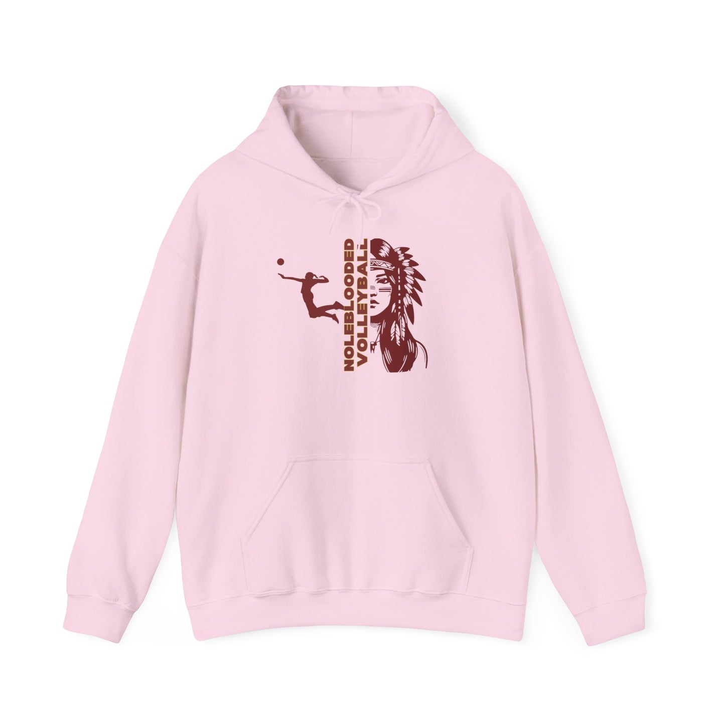 Noleblooded Athletics - Ladies Volleyball Unisex Heavy Blend™ Hooded Sweatshirt