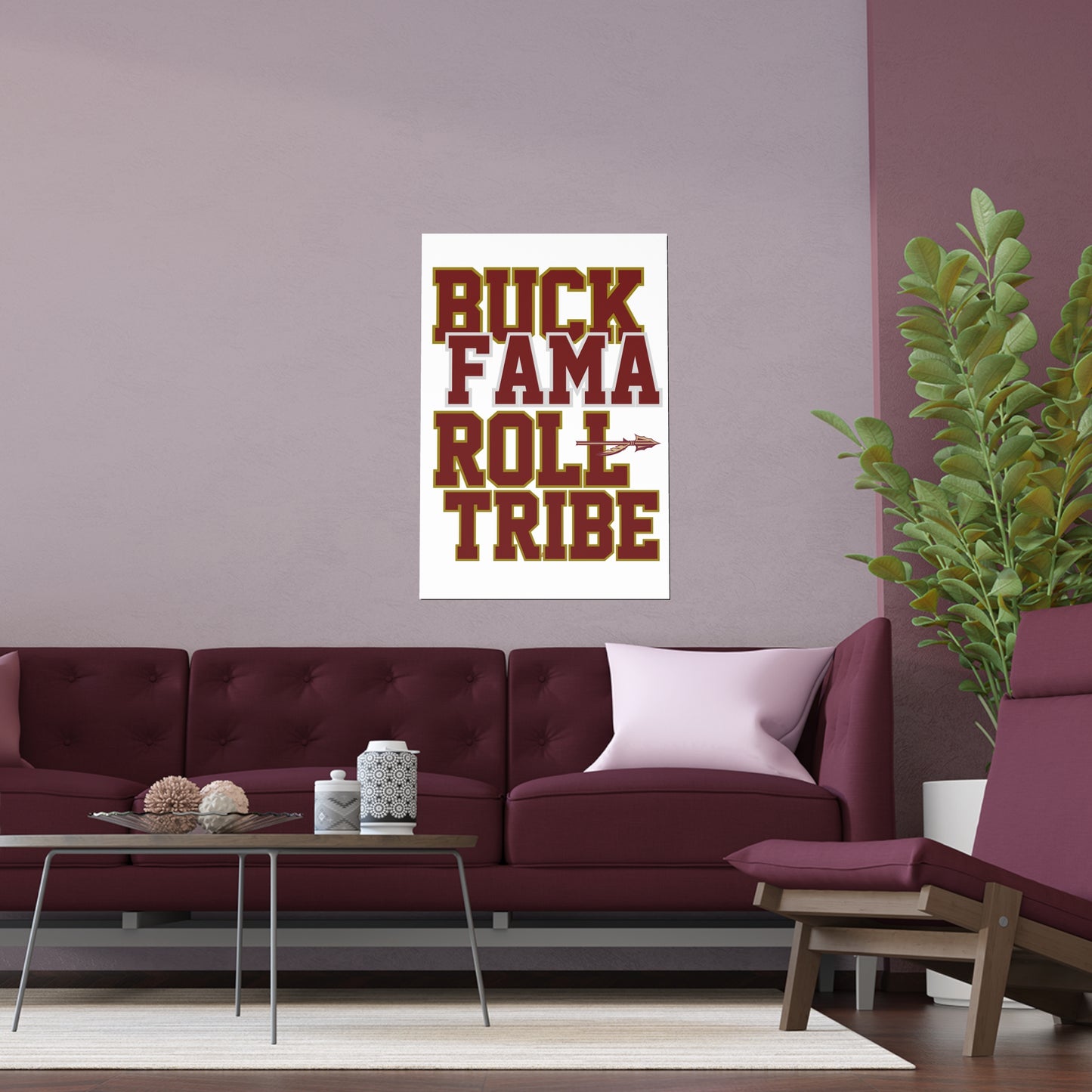 Roll Tribe -  "Buck Fama Roll Tribe" Silk Poster