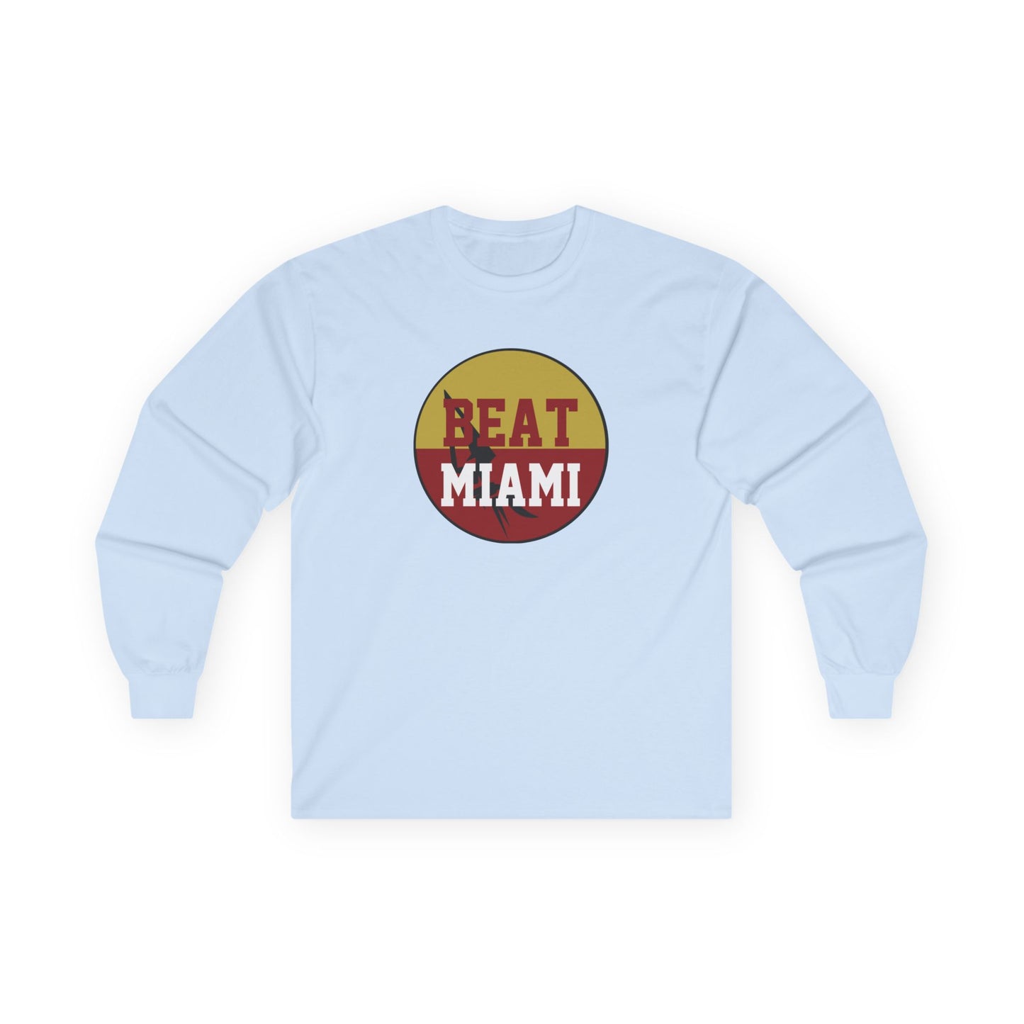 Gameday - "BEAT MIAMI" Button Long Sleeve Tee