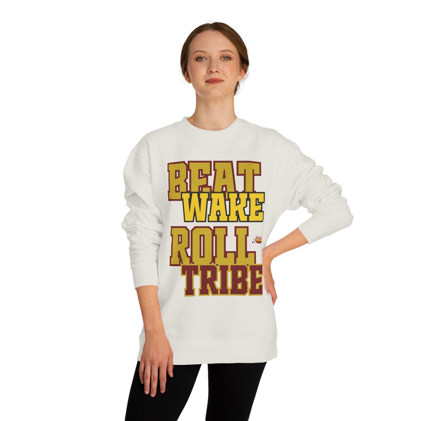 Roll Tribe "Beat Wake" Unisex Crew Neck Sweatshirt