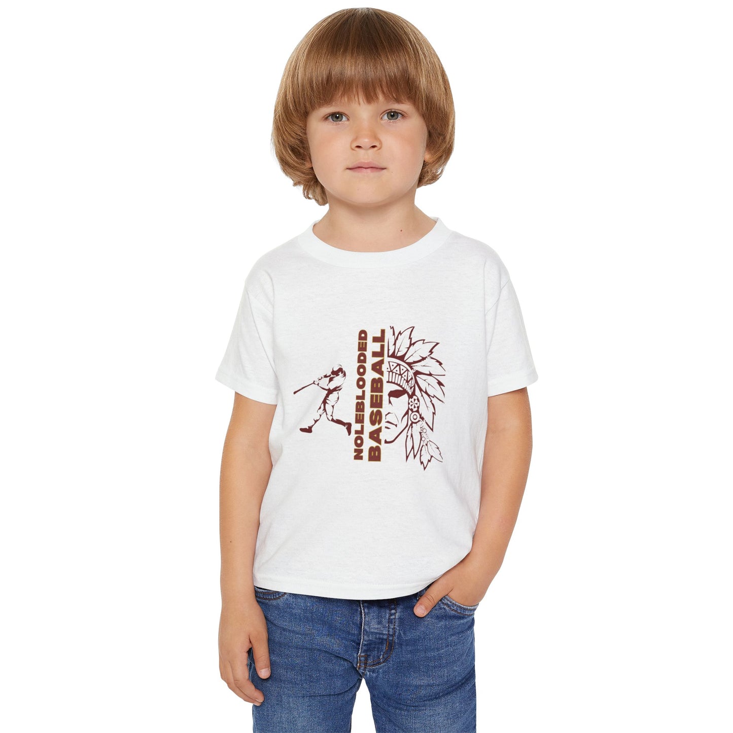 Noleblooded Athletics - Baseball Toddler Baseball Double-Sided, T-Shirt
