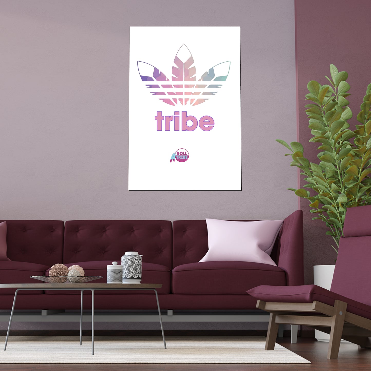 3 Feathers "Trippy Tribe" Silk Posters