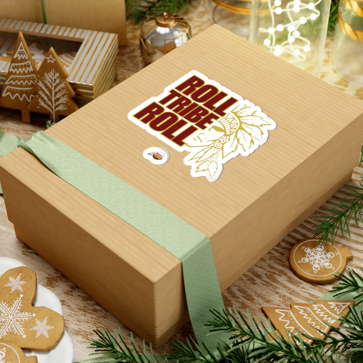 Tribal Inspired Kiss-Cut Stickers - 'Roll Tribe Roll' Design