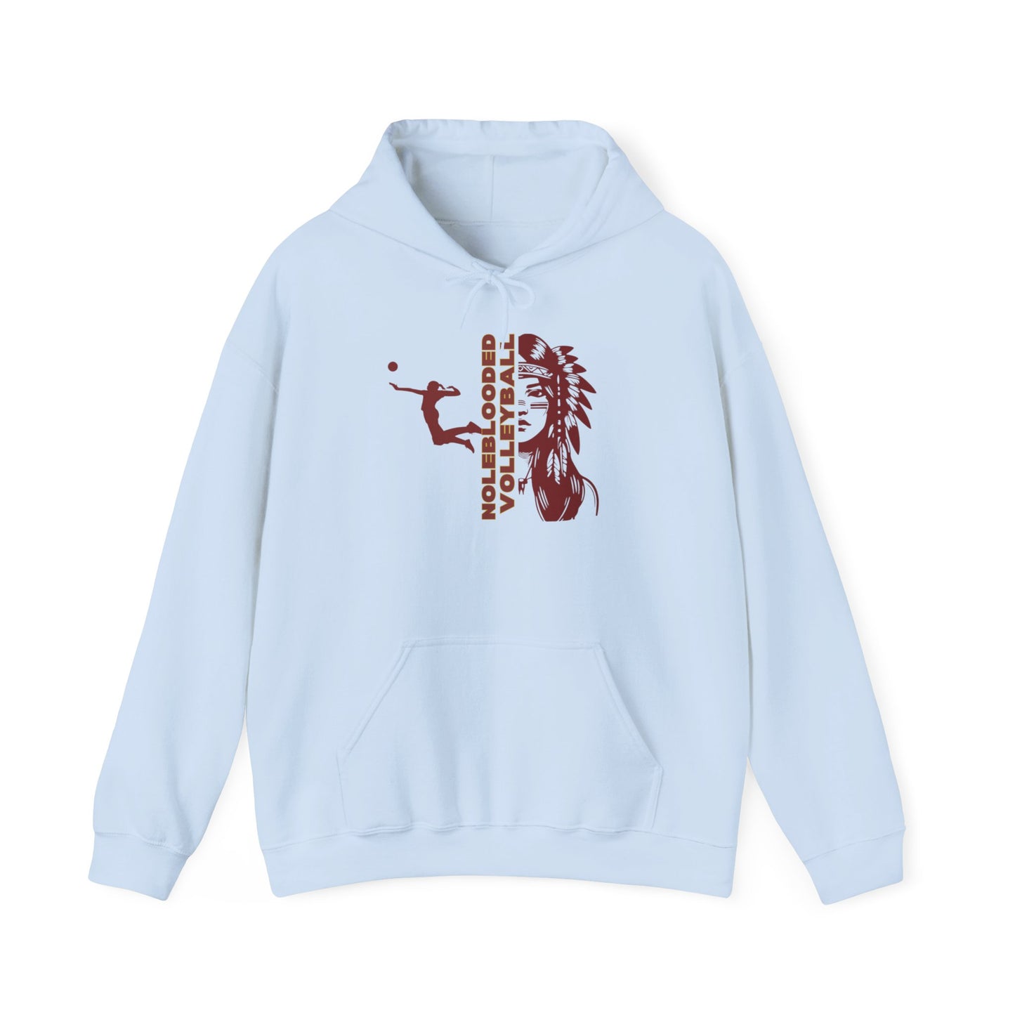 Noleblooded Athletics - Ladies Volleyball Unisex Heavy Blend™ Hooded Sweatshirt