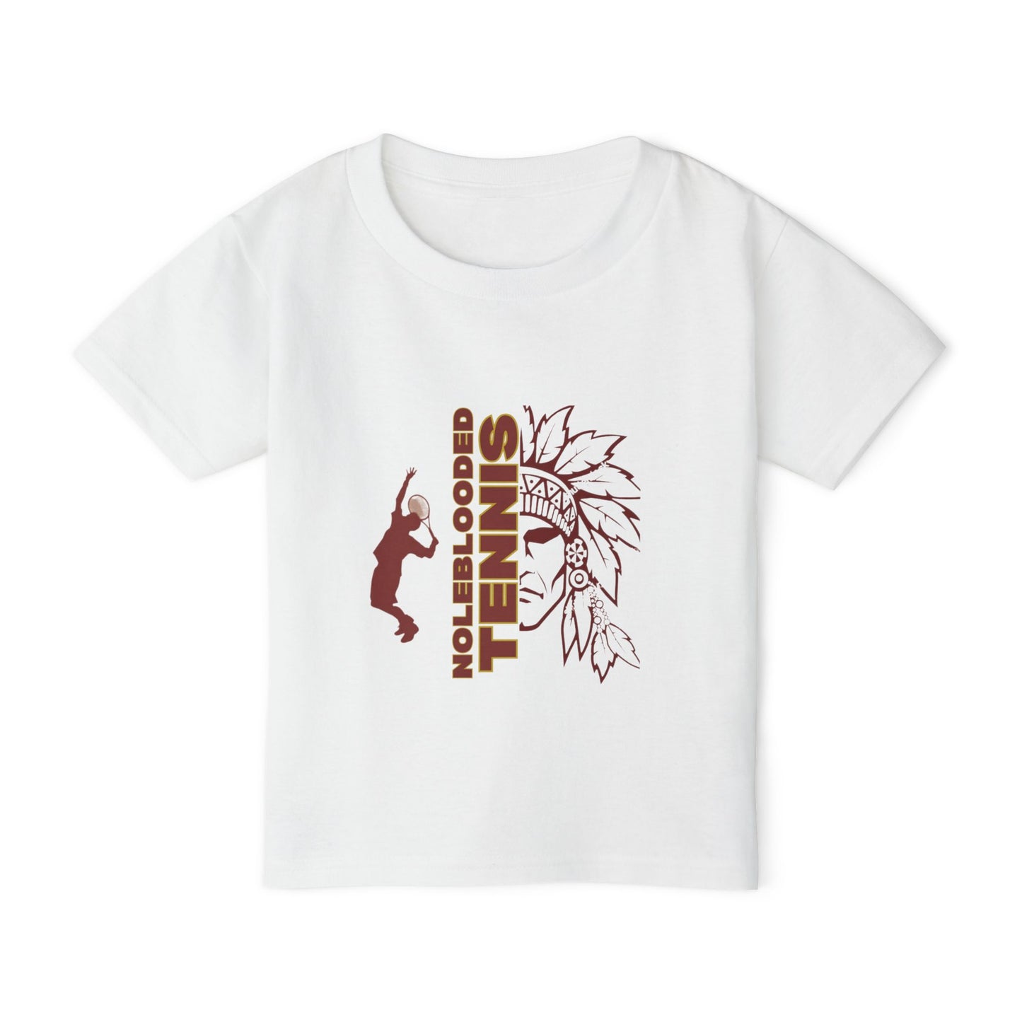 Noleblooded Athletics - Tennis Heavy Cotton™ Double-Sided, Toddler T-Shirt