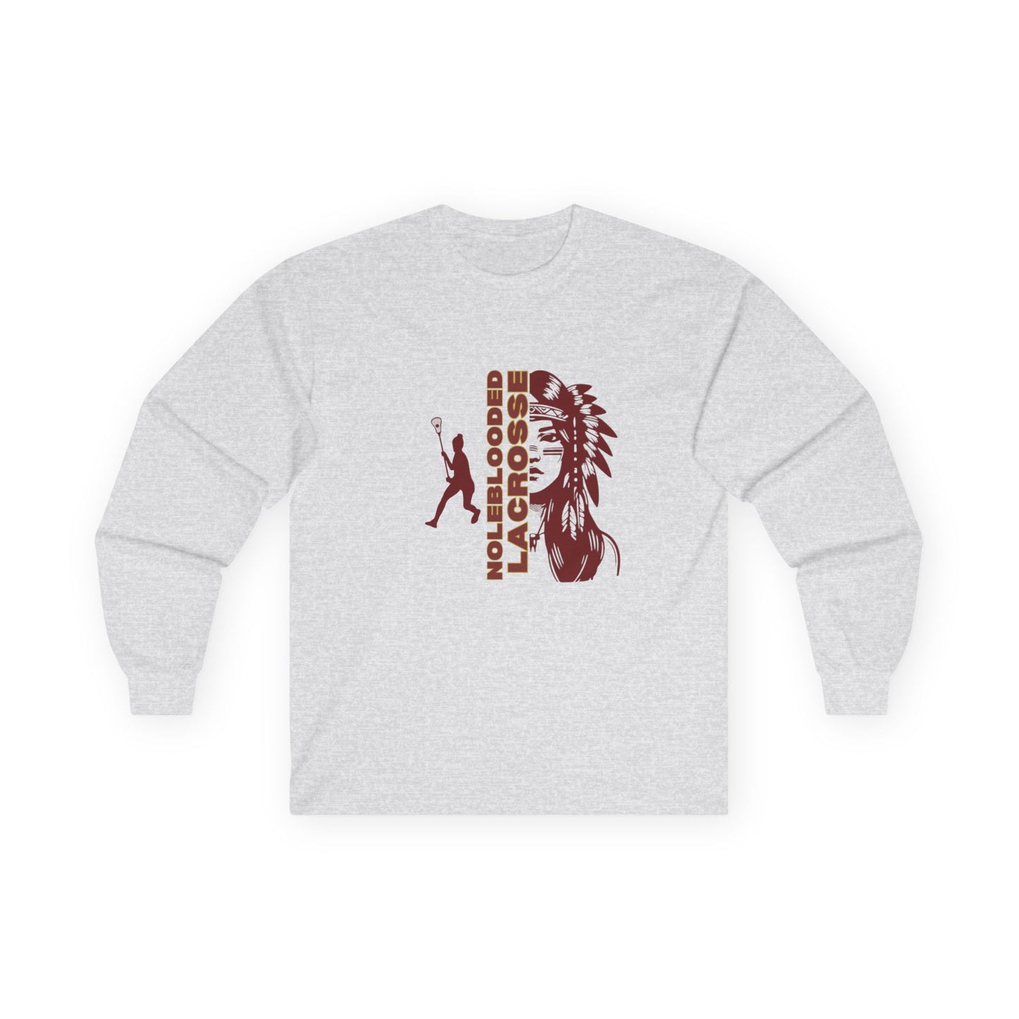 Noleblooded Athletics - Ladies Lacrosse Double-Sided, Long Sleeve Tee