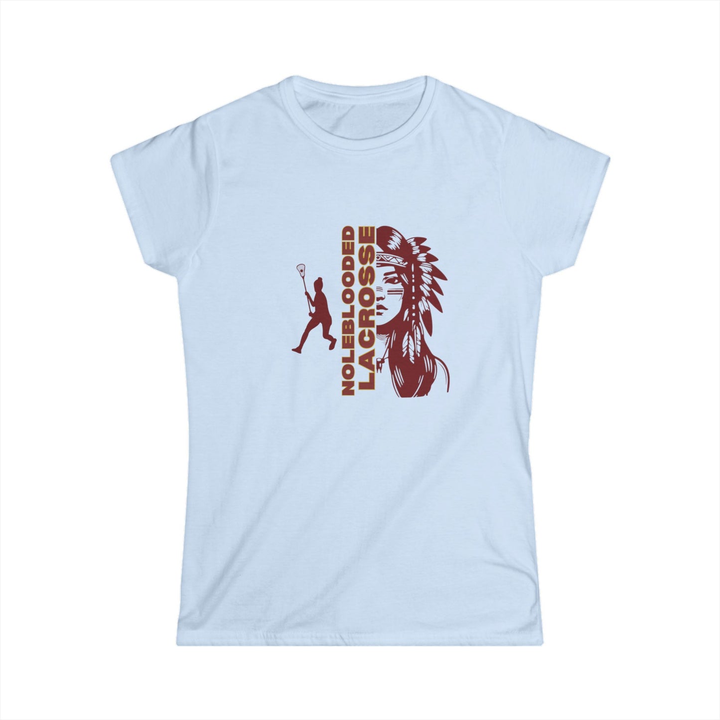 Noleblooded Athletics - Ladies Lacrosse Women's Double-Sided, Softstyle Tee