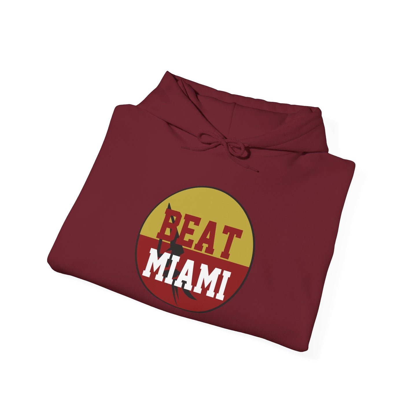 Gameday - "BEAT MIAMI" Button Unisex Heavy Blend Hoodie